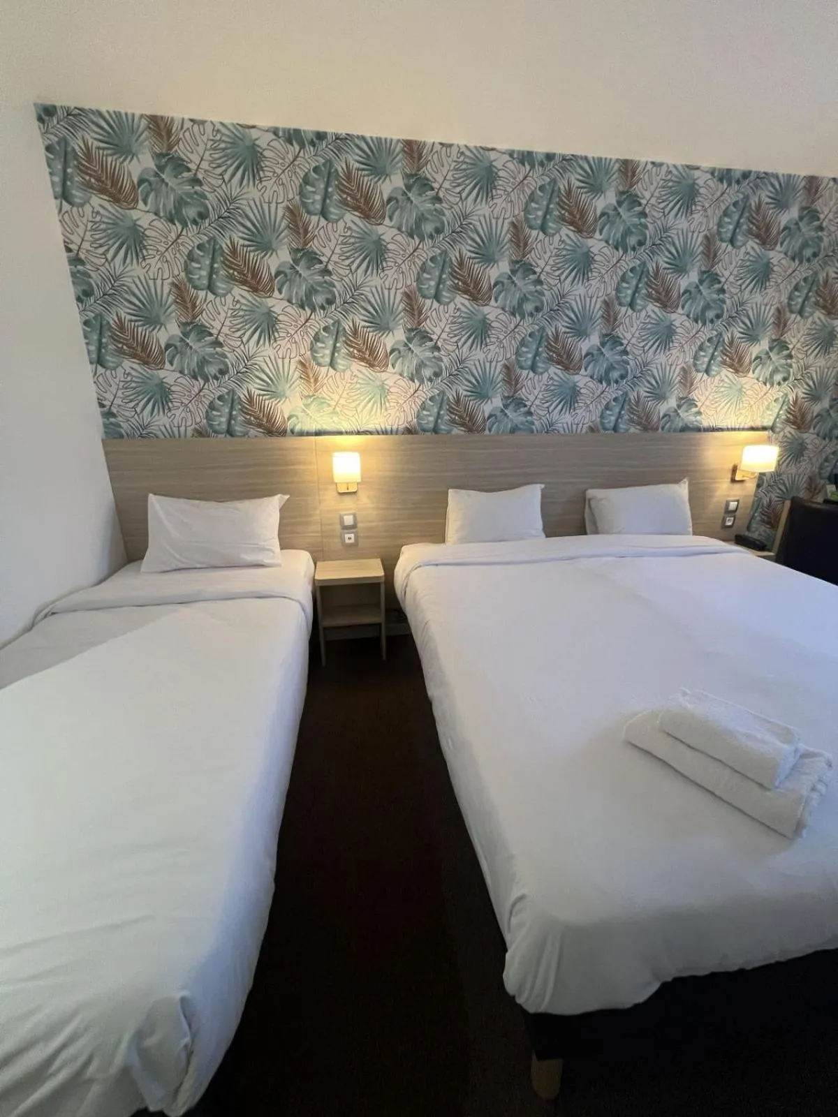 Bed in Logis Hotel Altina