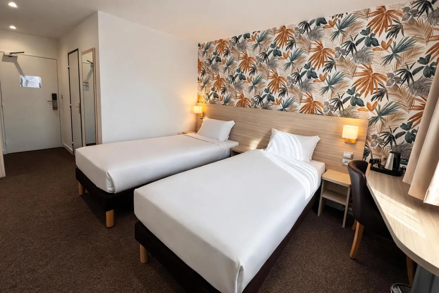 Bed in Logis Hotel Altina