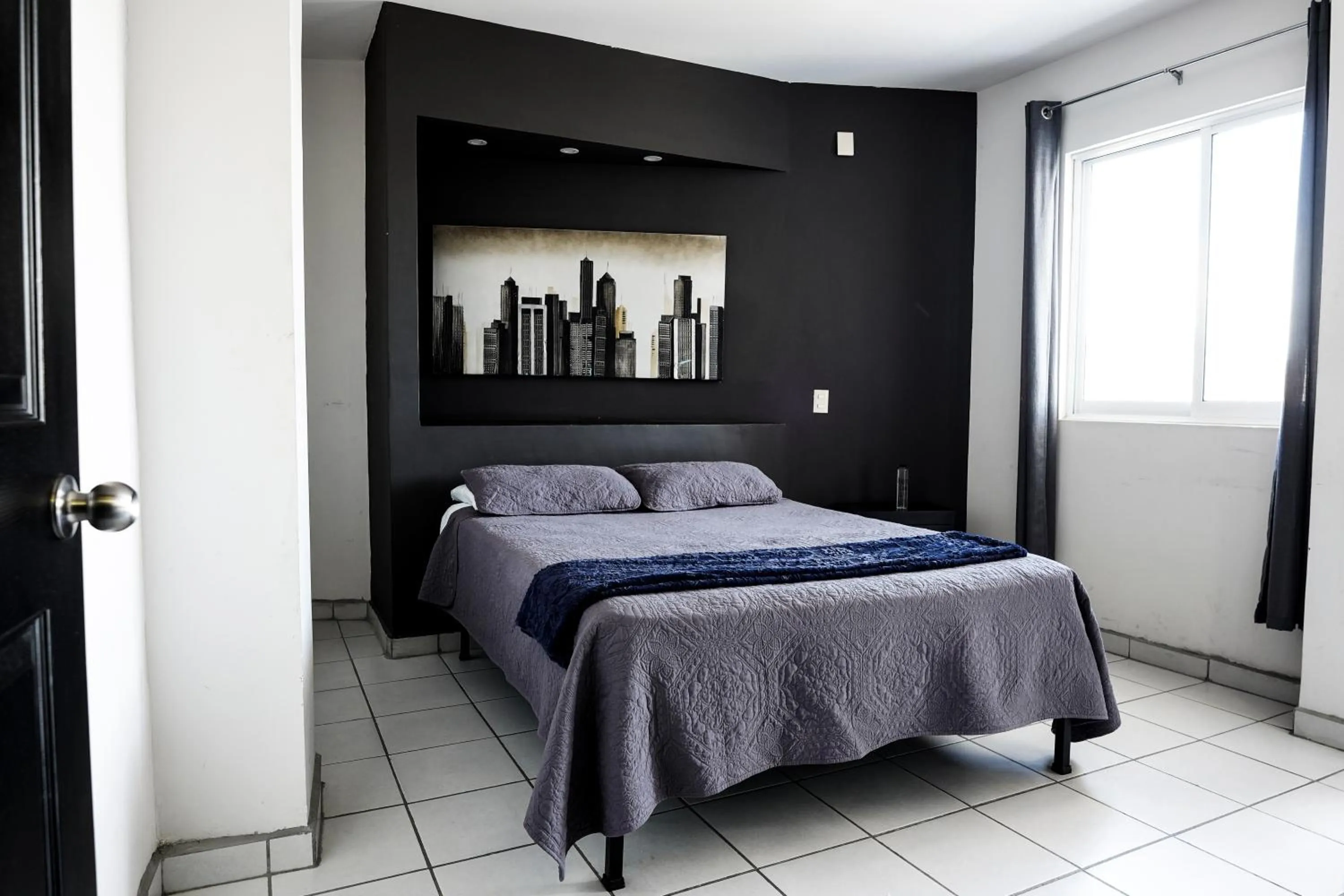 Bed in Hotel San Luis