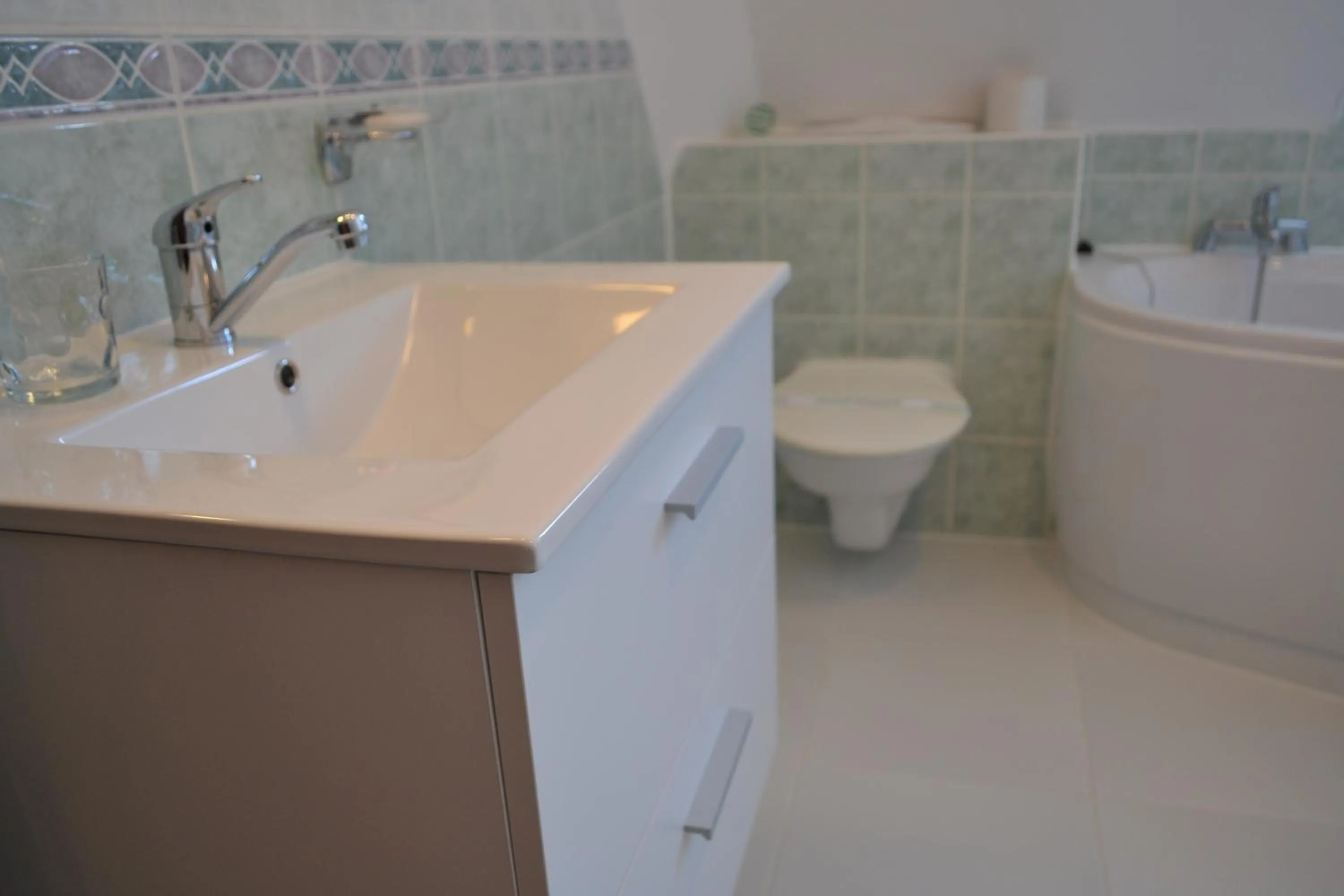 Bathroom in Greenwood hotel