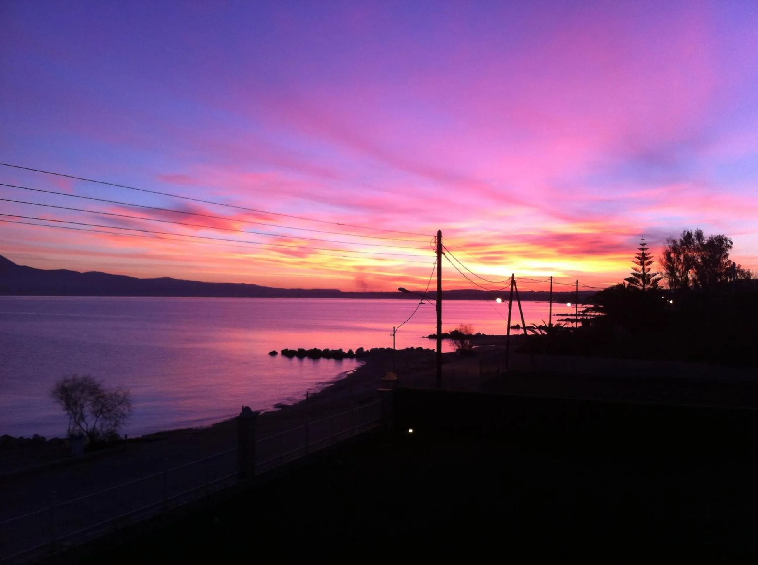 Sunset in Chris Studios & Apartments