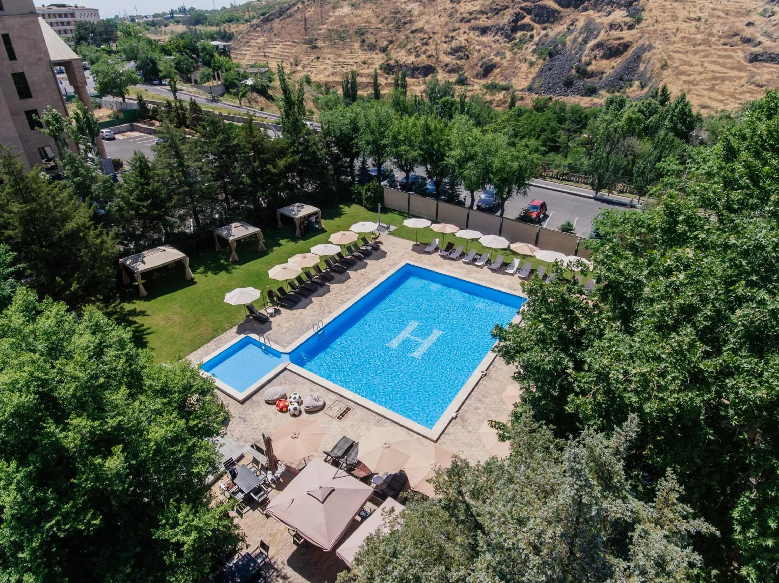Pool view in President Hotel by Hrazdan Hotel CJSC