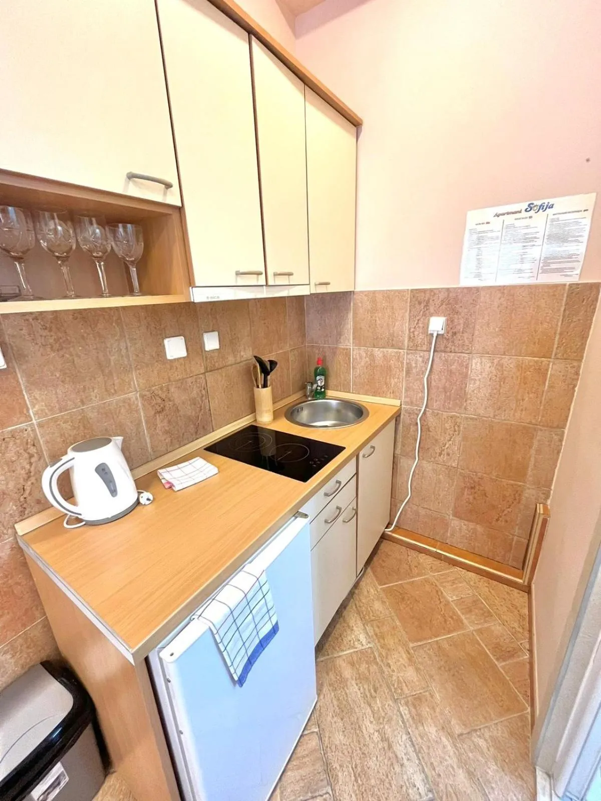 Kitchen or kitchenette in Apartments Sofija