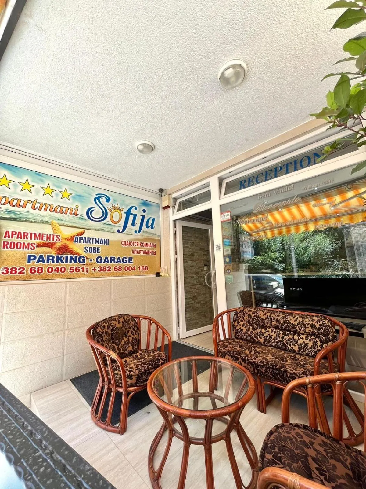 Seating area in Apartments Sofija