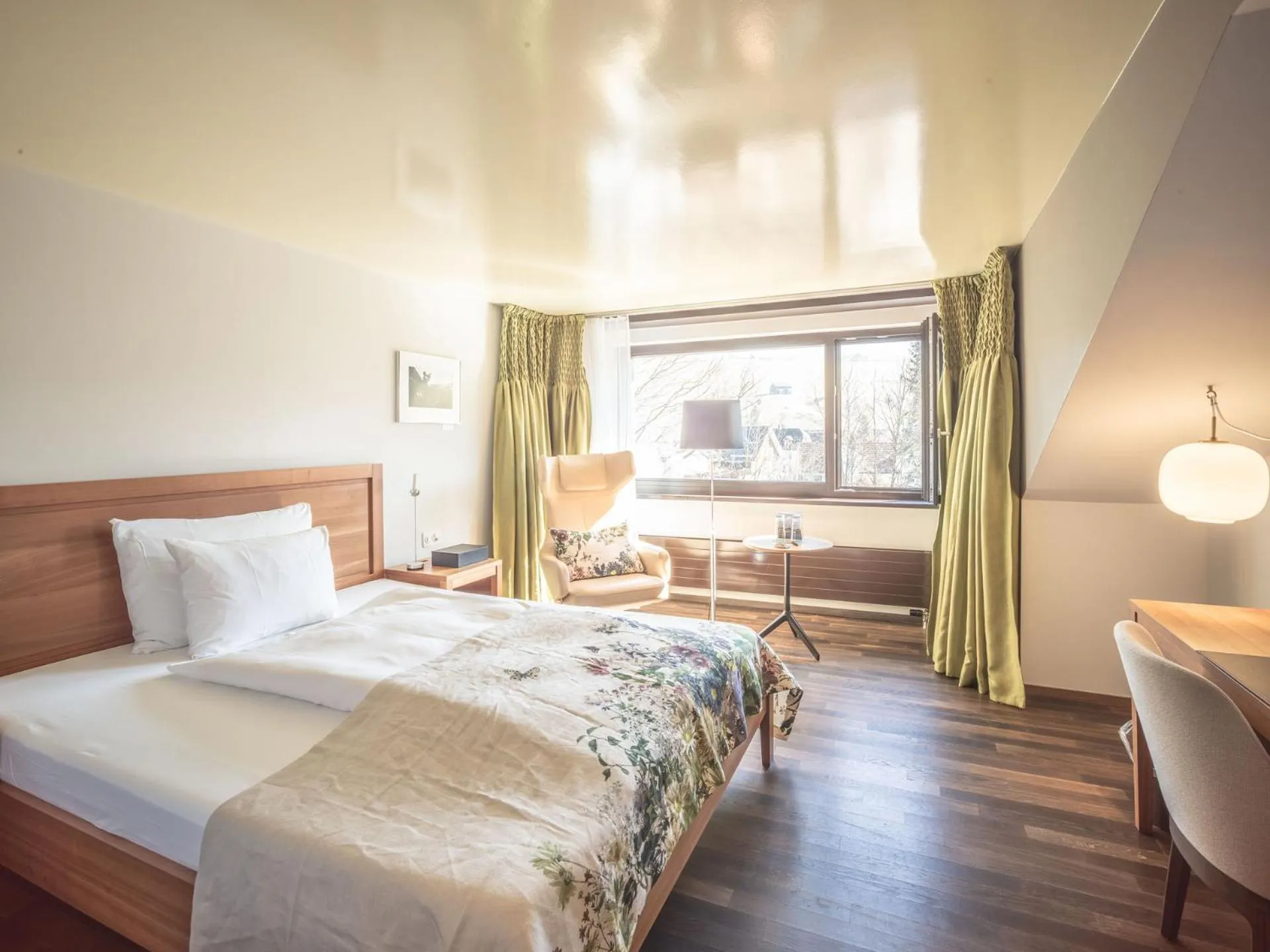 Bed in Hof Weissbad Health & Wellness Resort