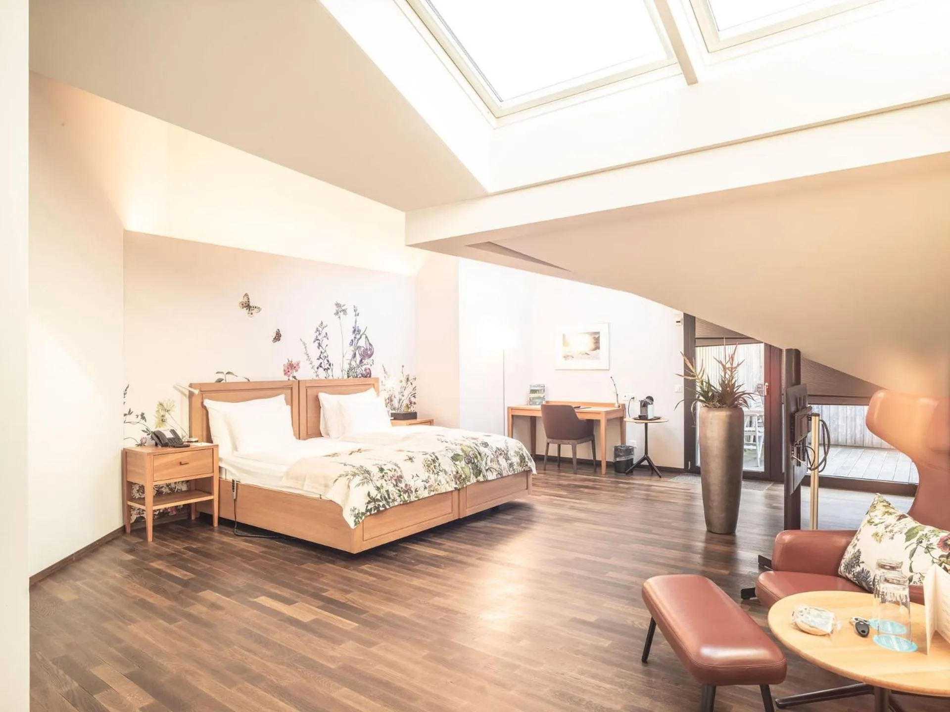 Bed in Hof Weissbad Health & Wellness Resort