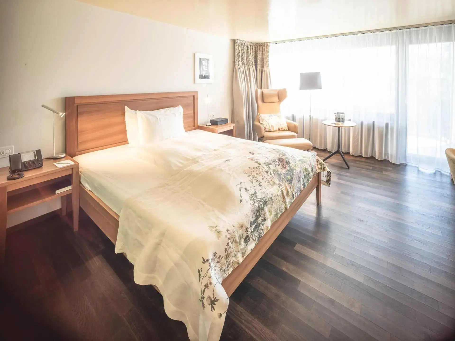 Standard Room with Balcony and South View in Hof Weissbad Health & Wellness Resort Standard Room with Balcony and South View in Hof Weissbad Health & Wellness Resort