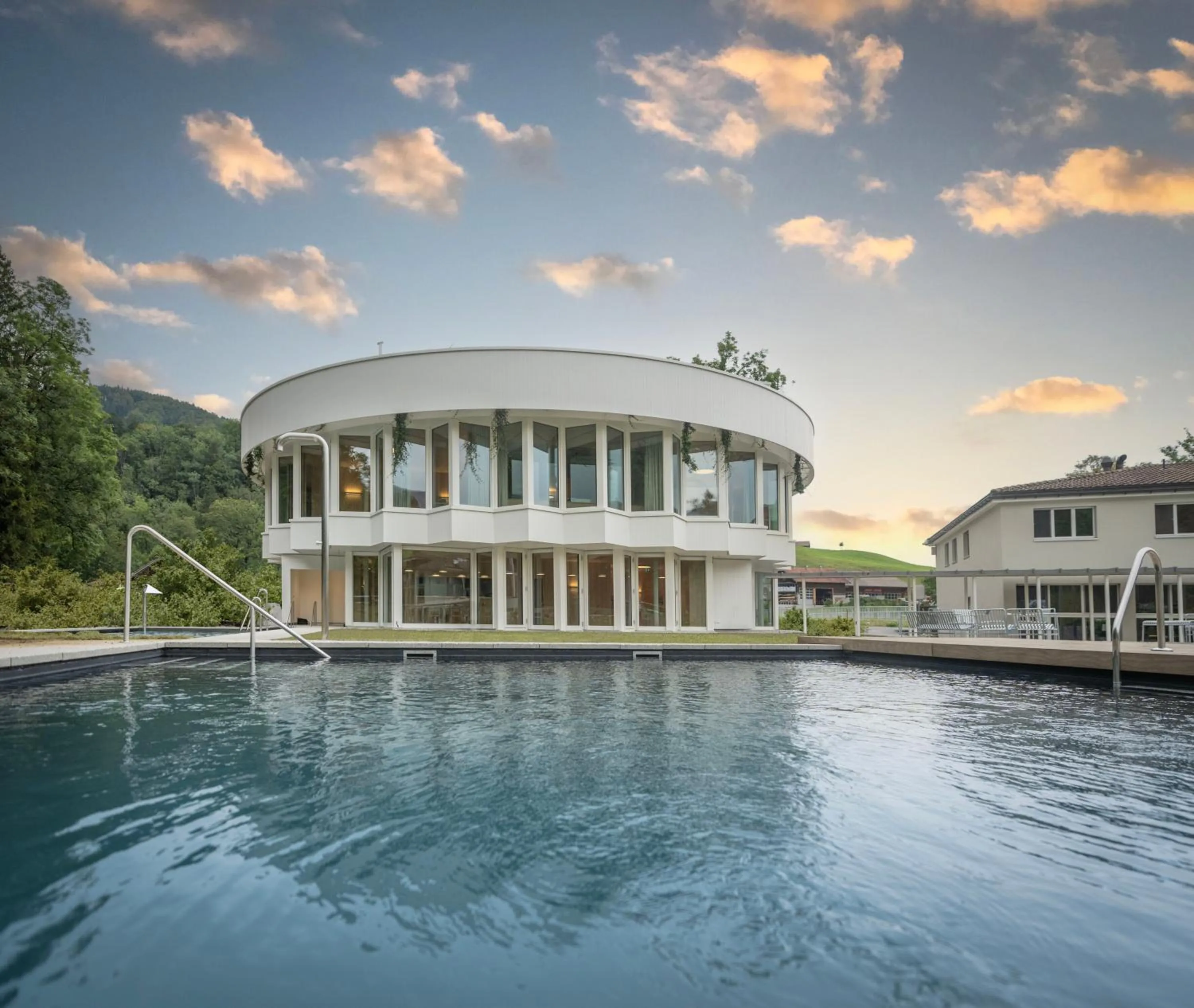 Swimming pool in Hof Weissbad Health & Wellness Resort