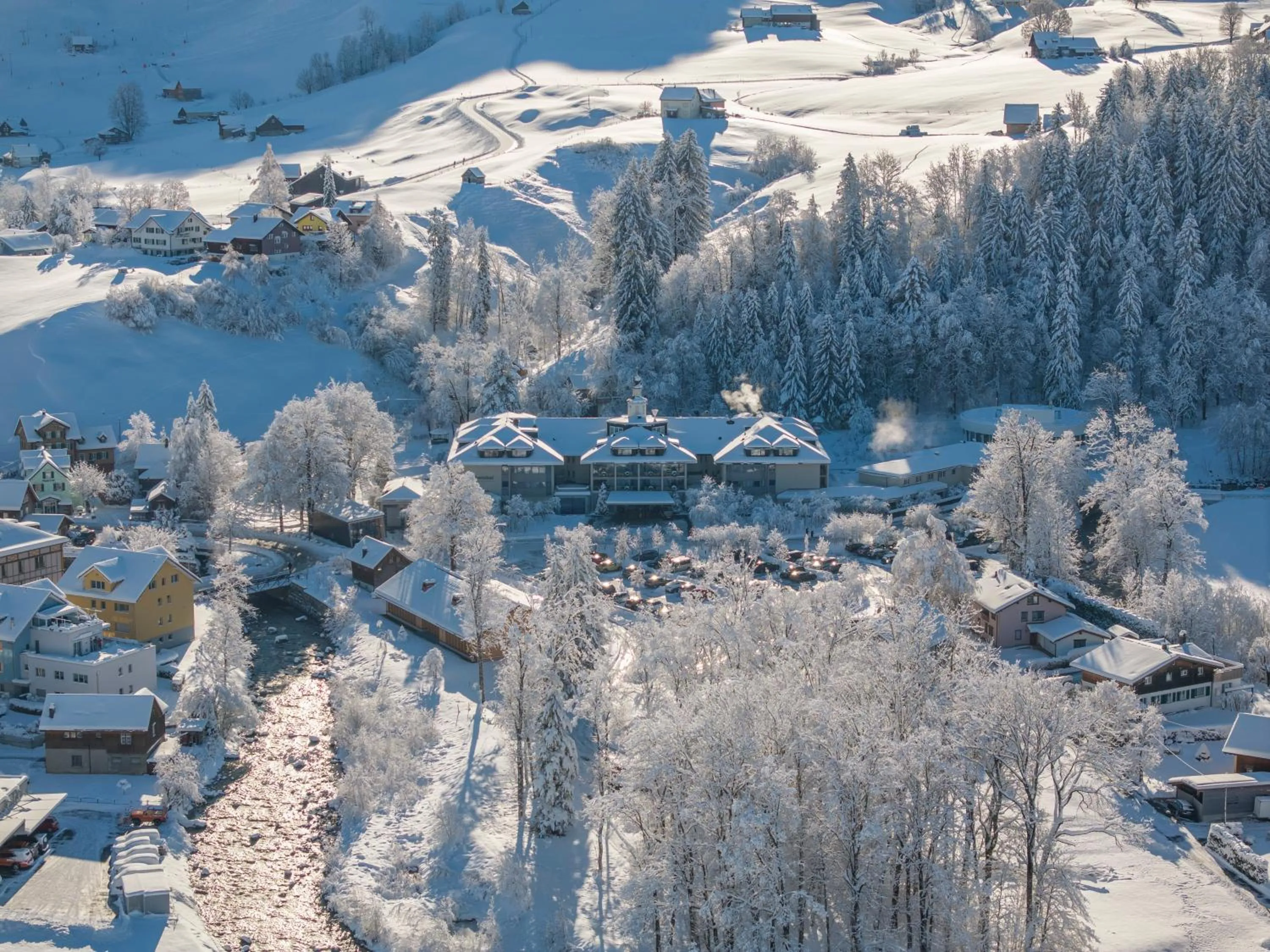 Property building in Hof Weissbad Health & Wellness Resort