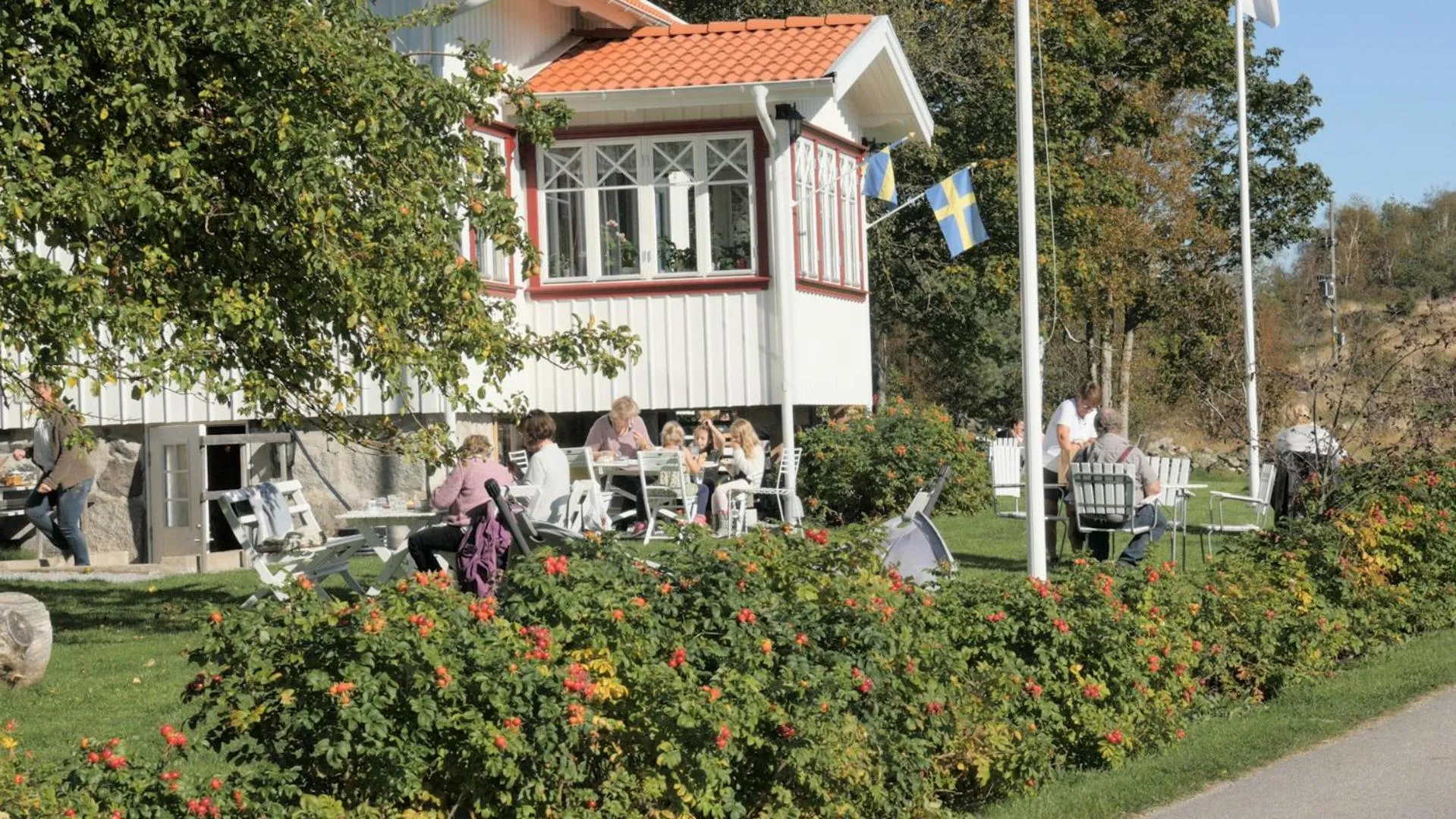 Patio in Tavlebords Honungsgård