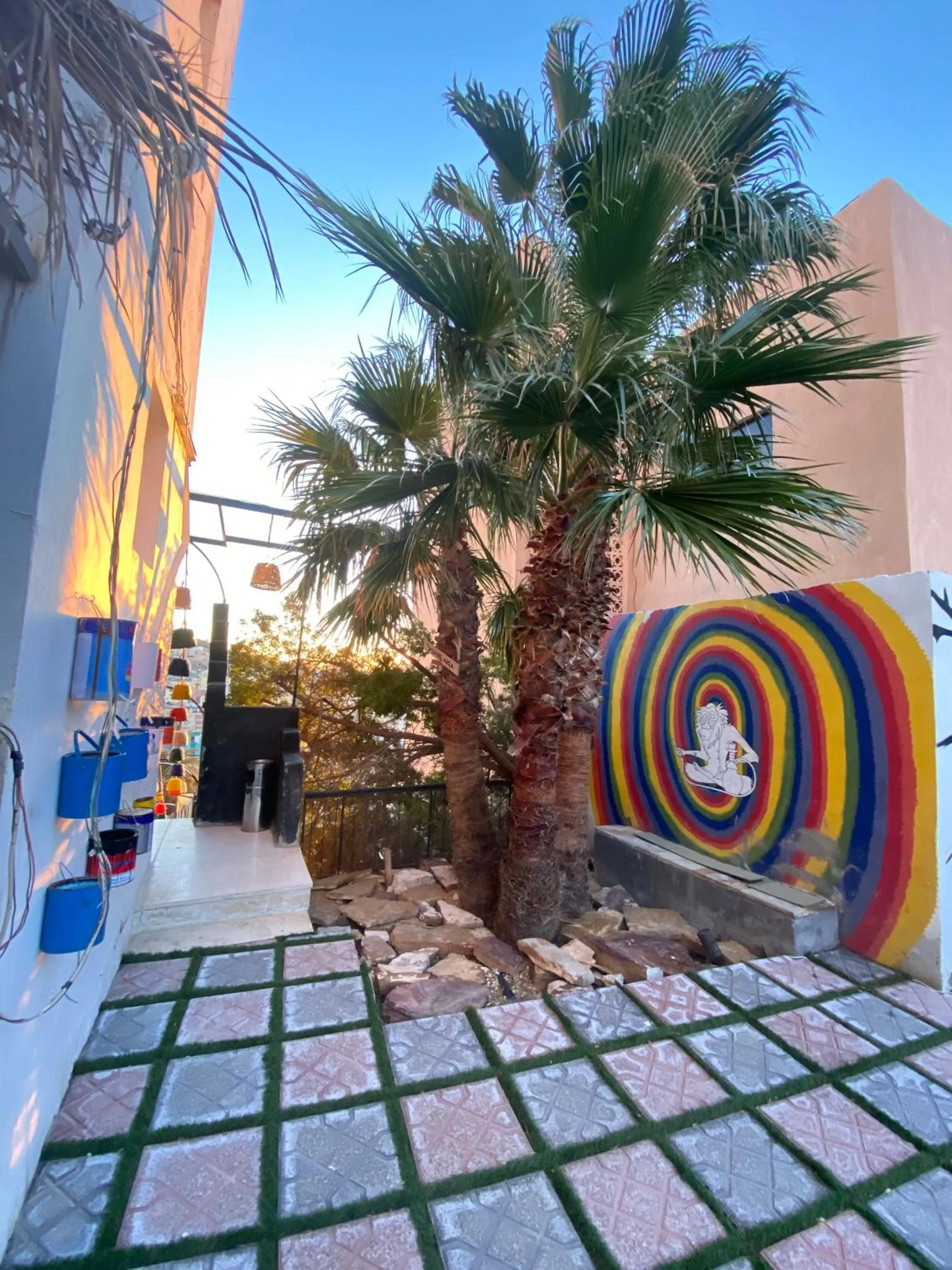 Garden in Rafiki Hostel