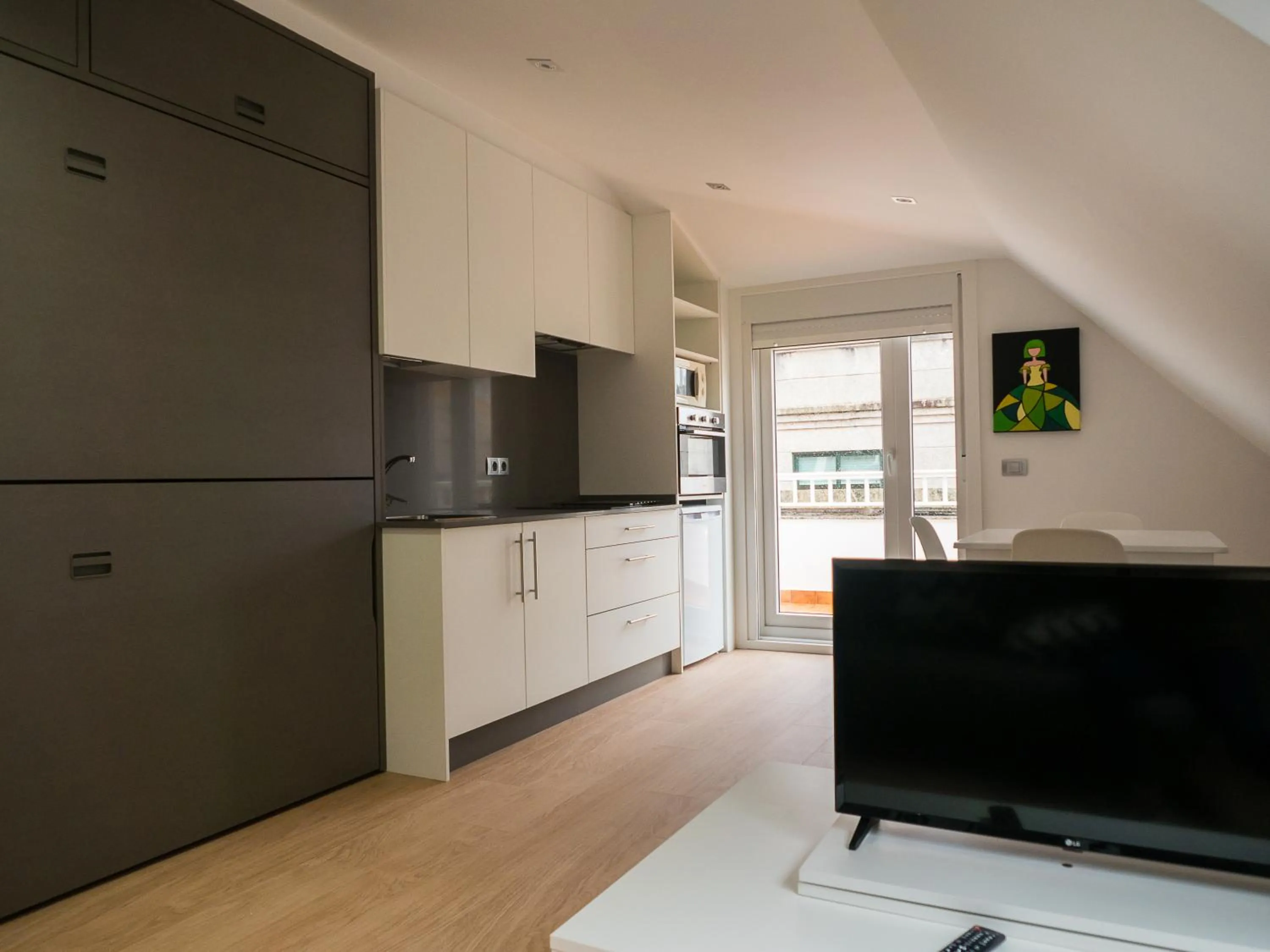 Kitchen or kitchenette in Hotel Vila da Guarda