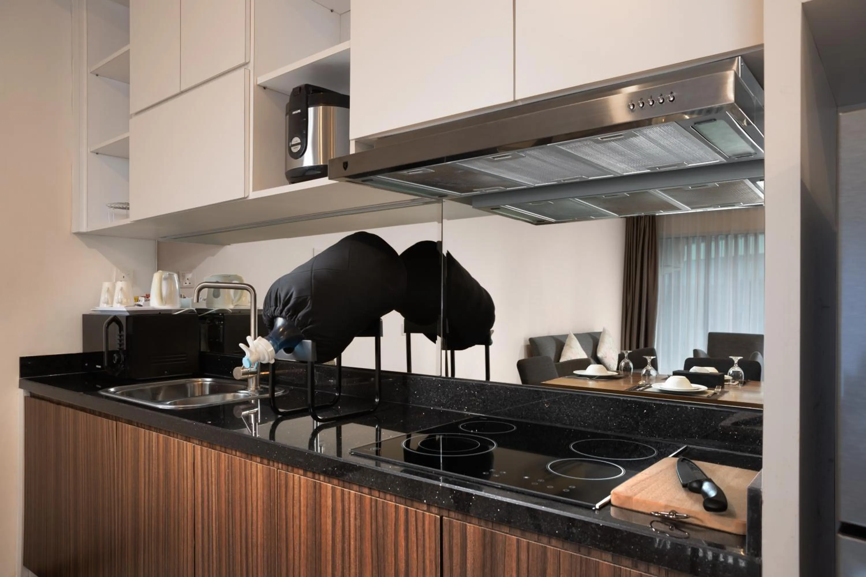 Kitchen or kitchenette in Panbil Residence Serviced Apartment