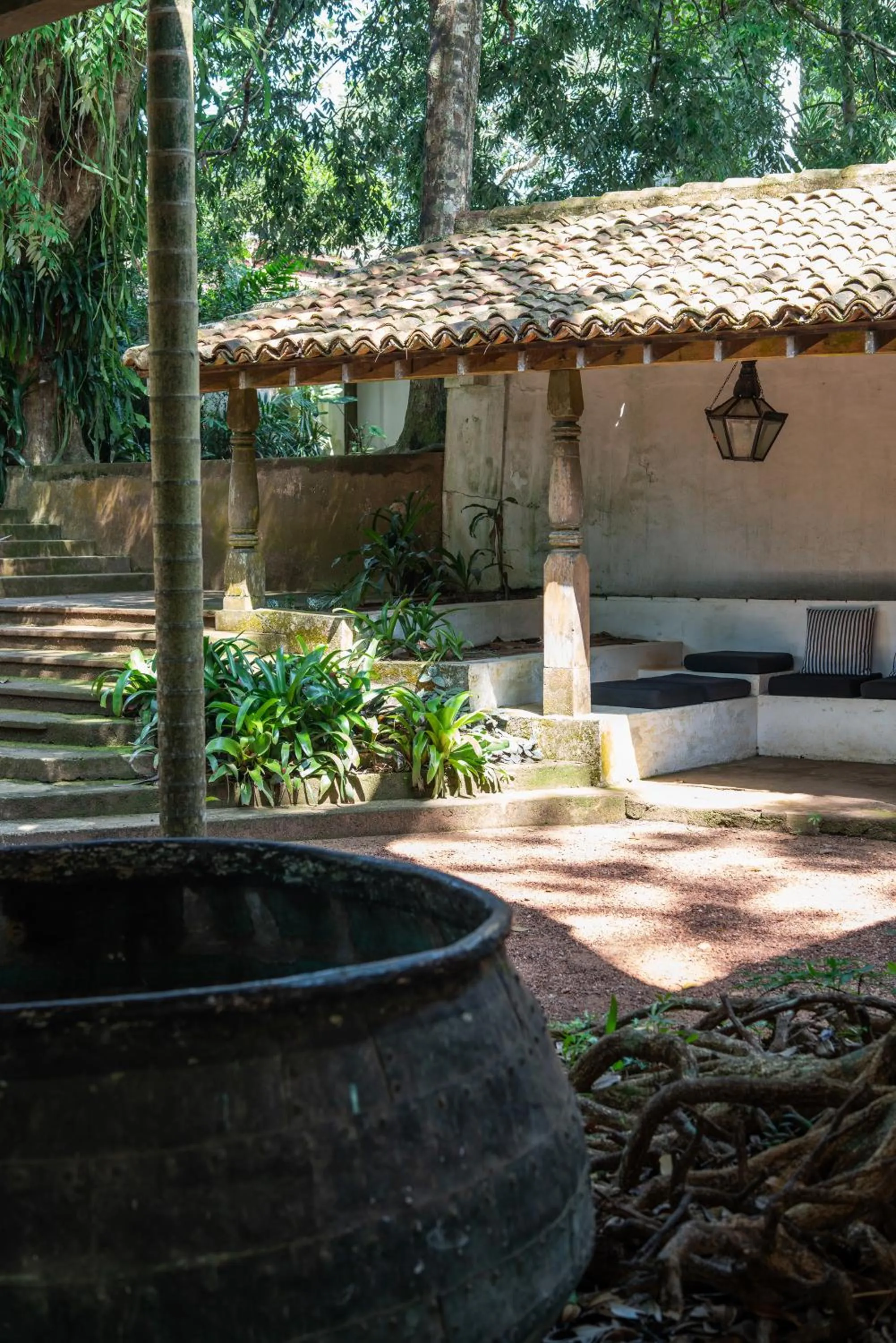 Facade/entrance in Lunuganga Estate