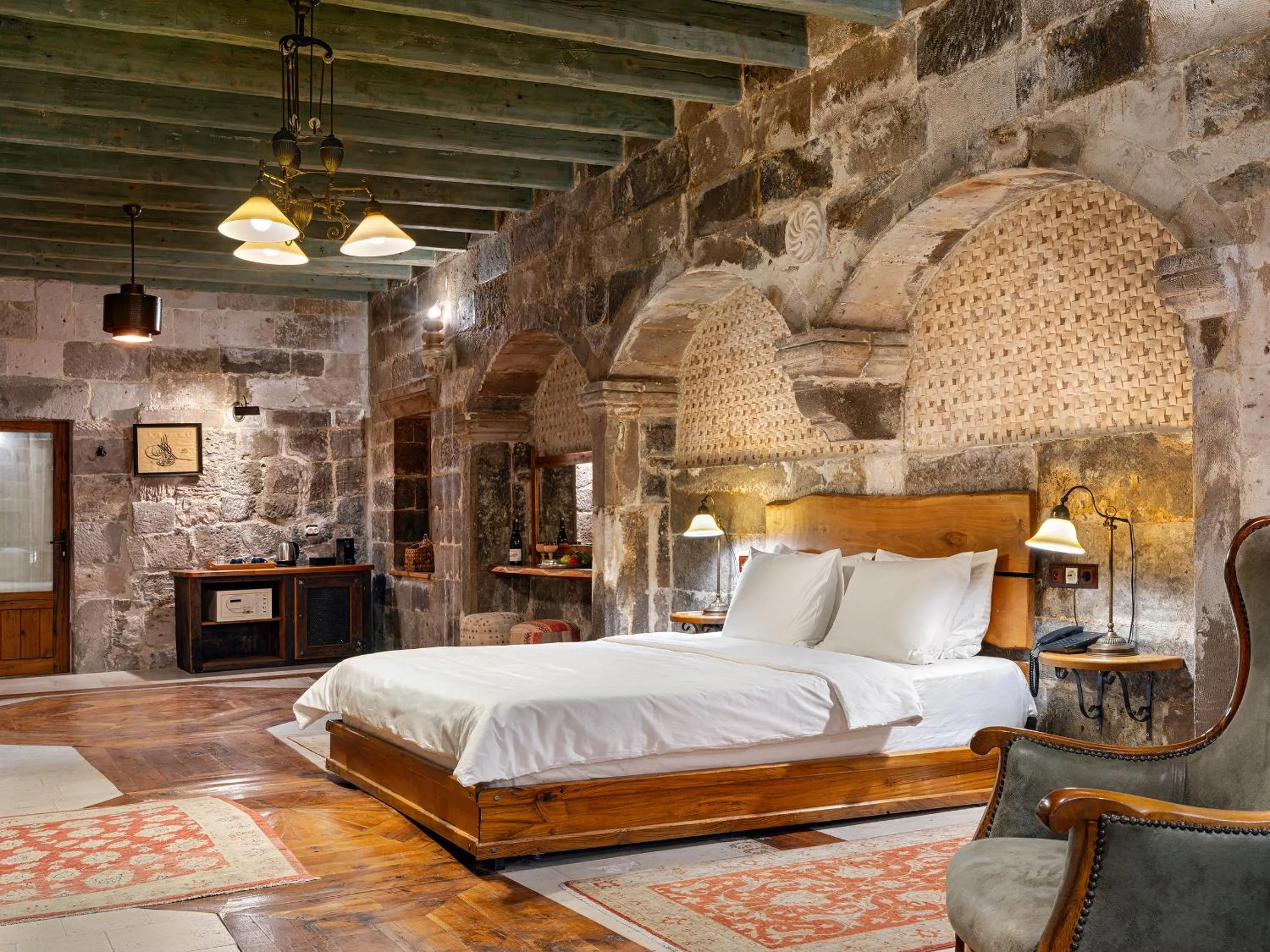 Bed in Kelebek Special Cave Hotel & Spa