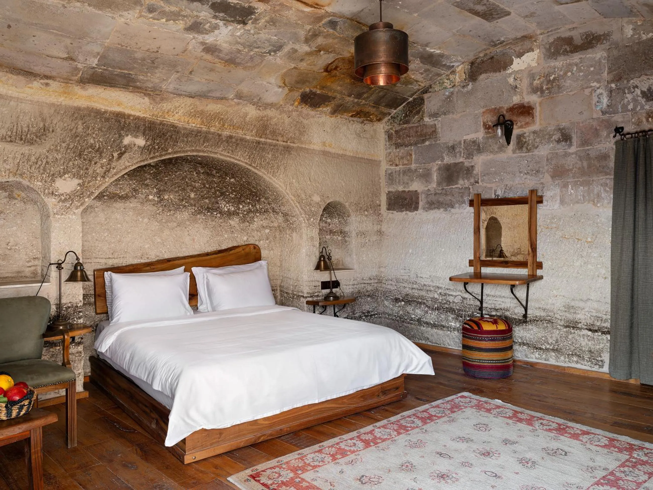 Bed in Kelebek Special Cave Hotel & Spa