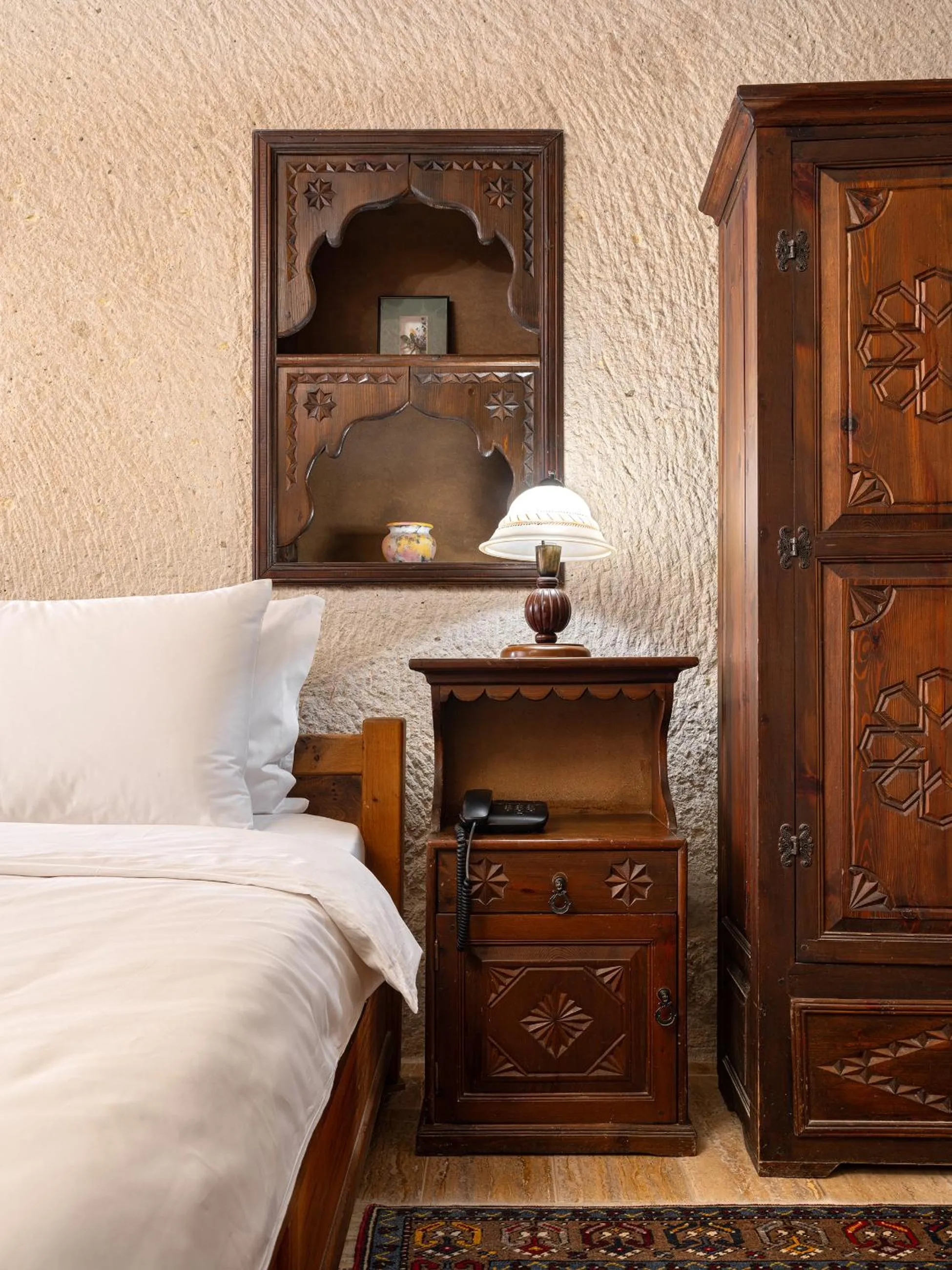 Bed in Kelebek Special Cave Hotel & Spa