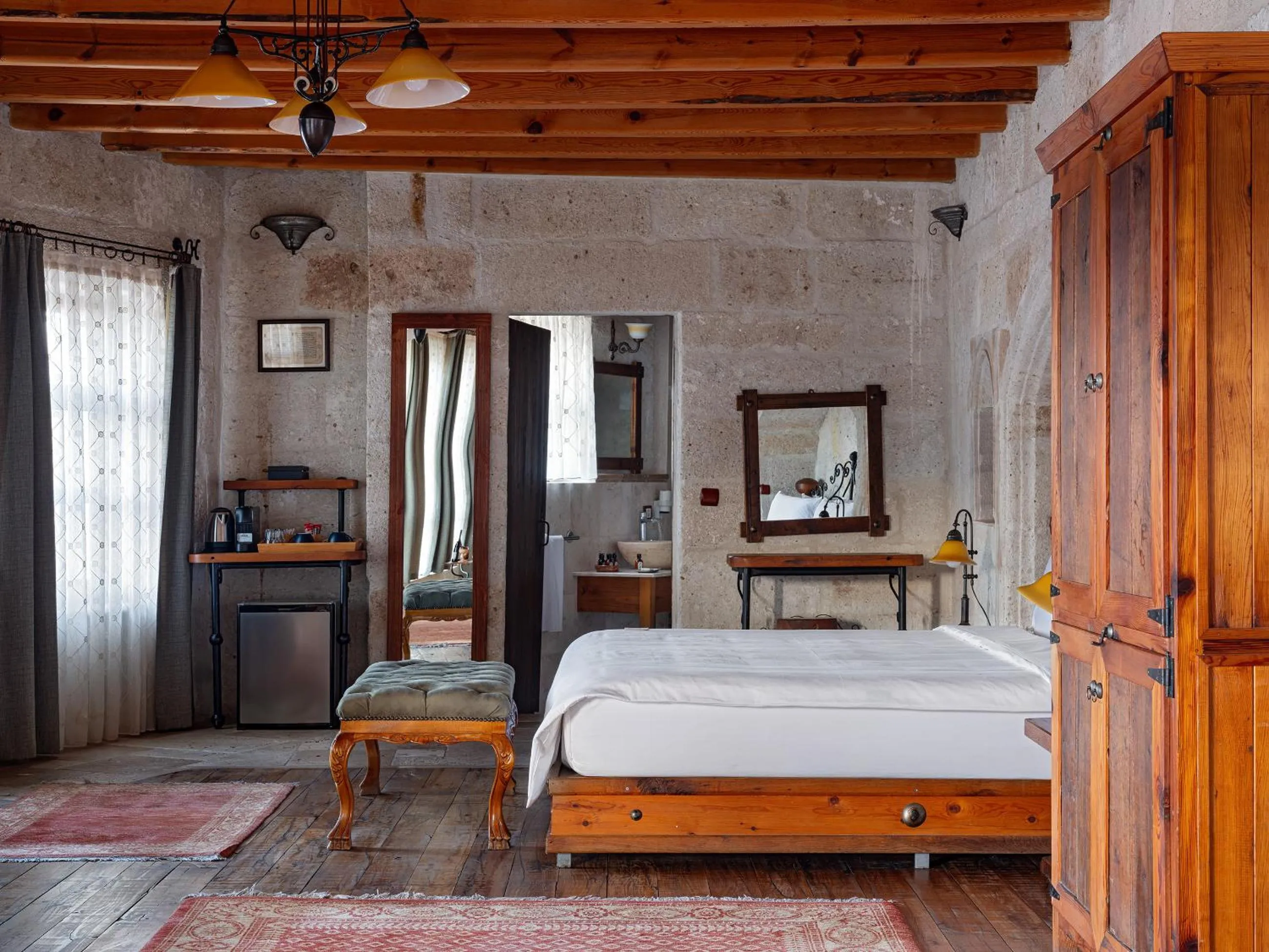 Bed in Kelebek Special Cave Hotel & Spa