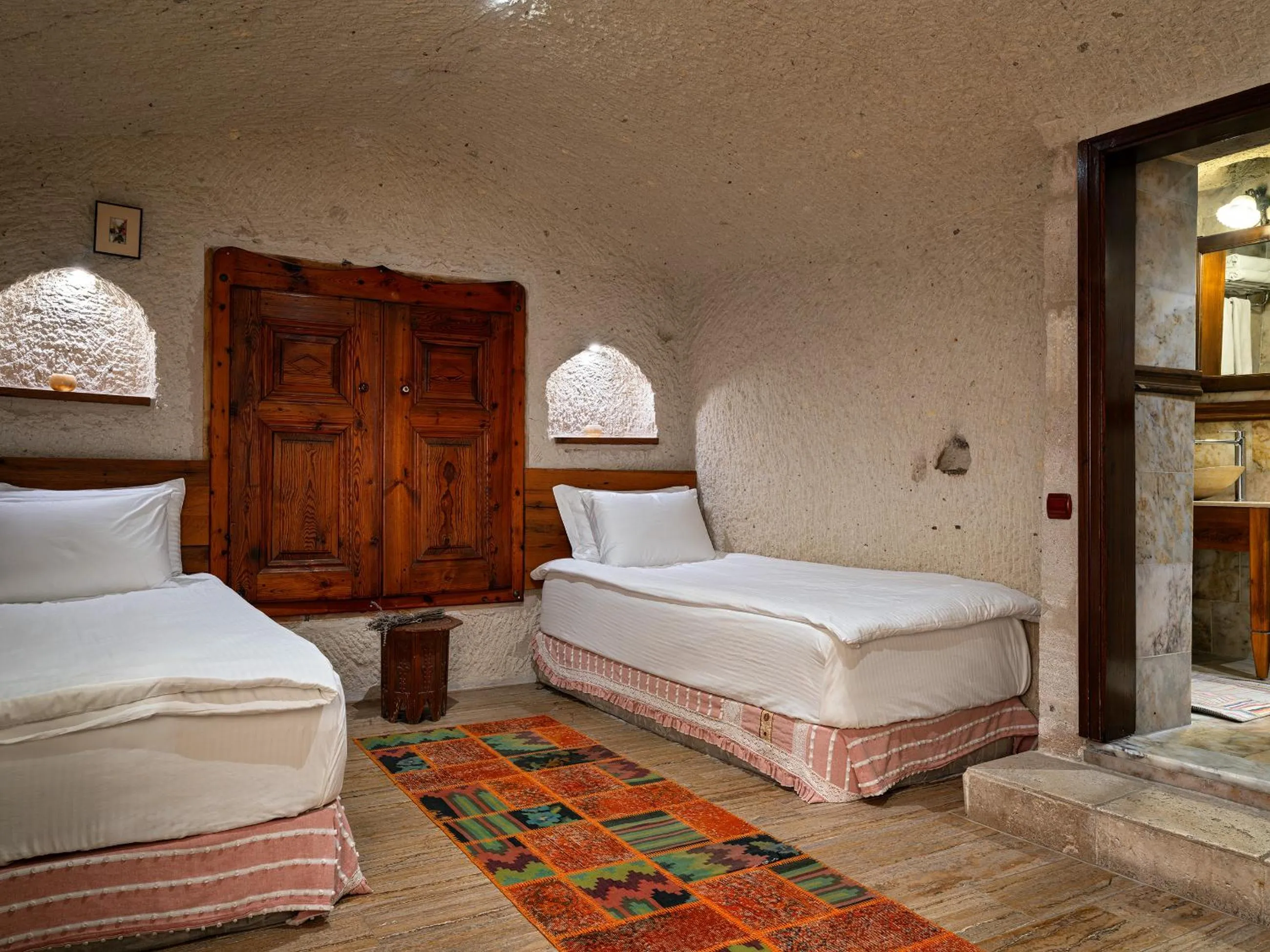 Bed in Kelebek Special Cave Hotel & Spa