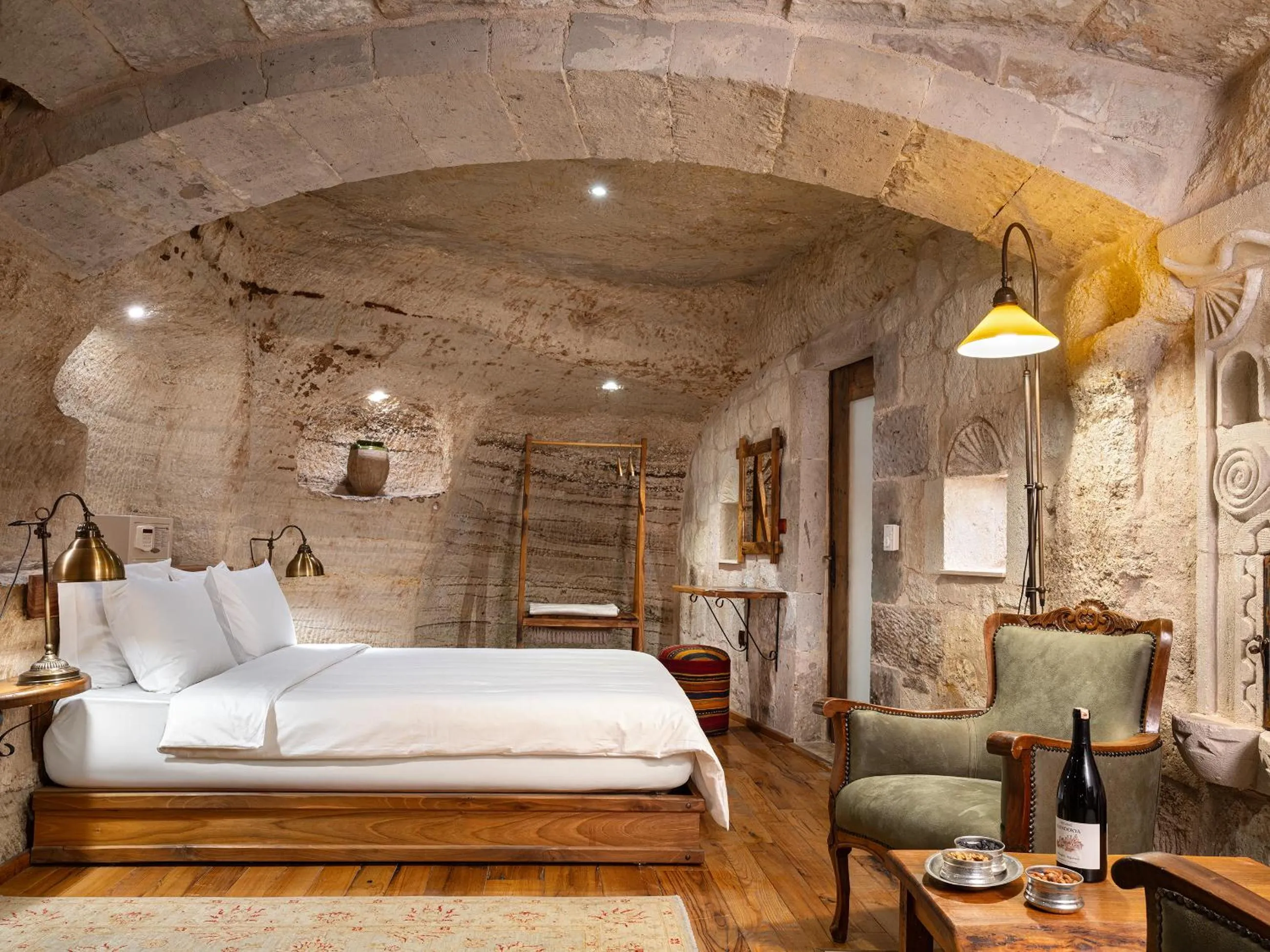 Bed in Kelebek Special Cave Hotel & Spa