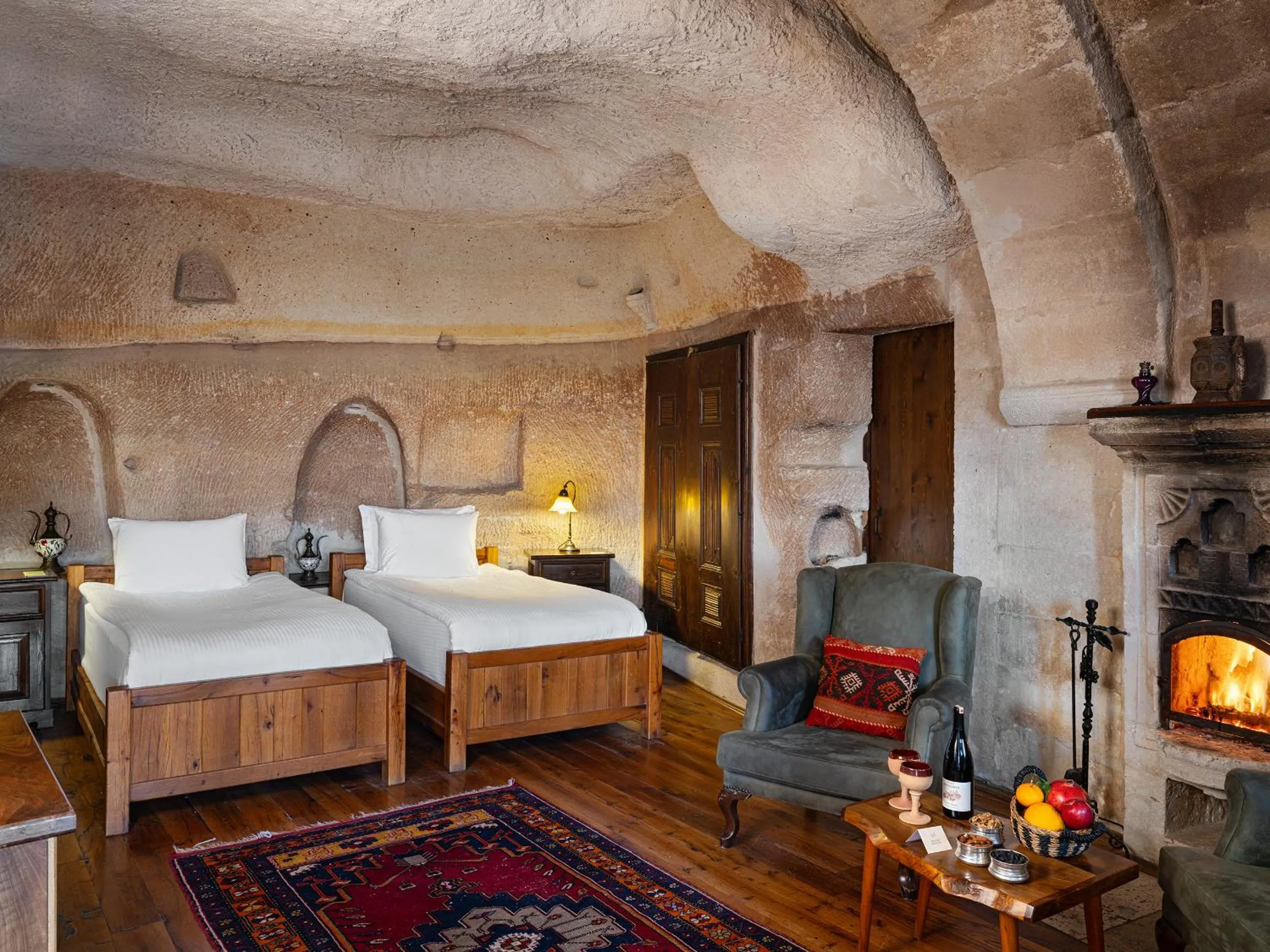Bed in Kelebek Special Cave Hotel & Spa