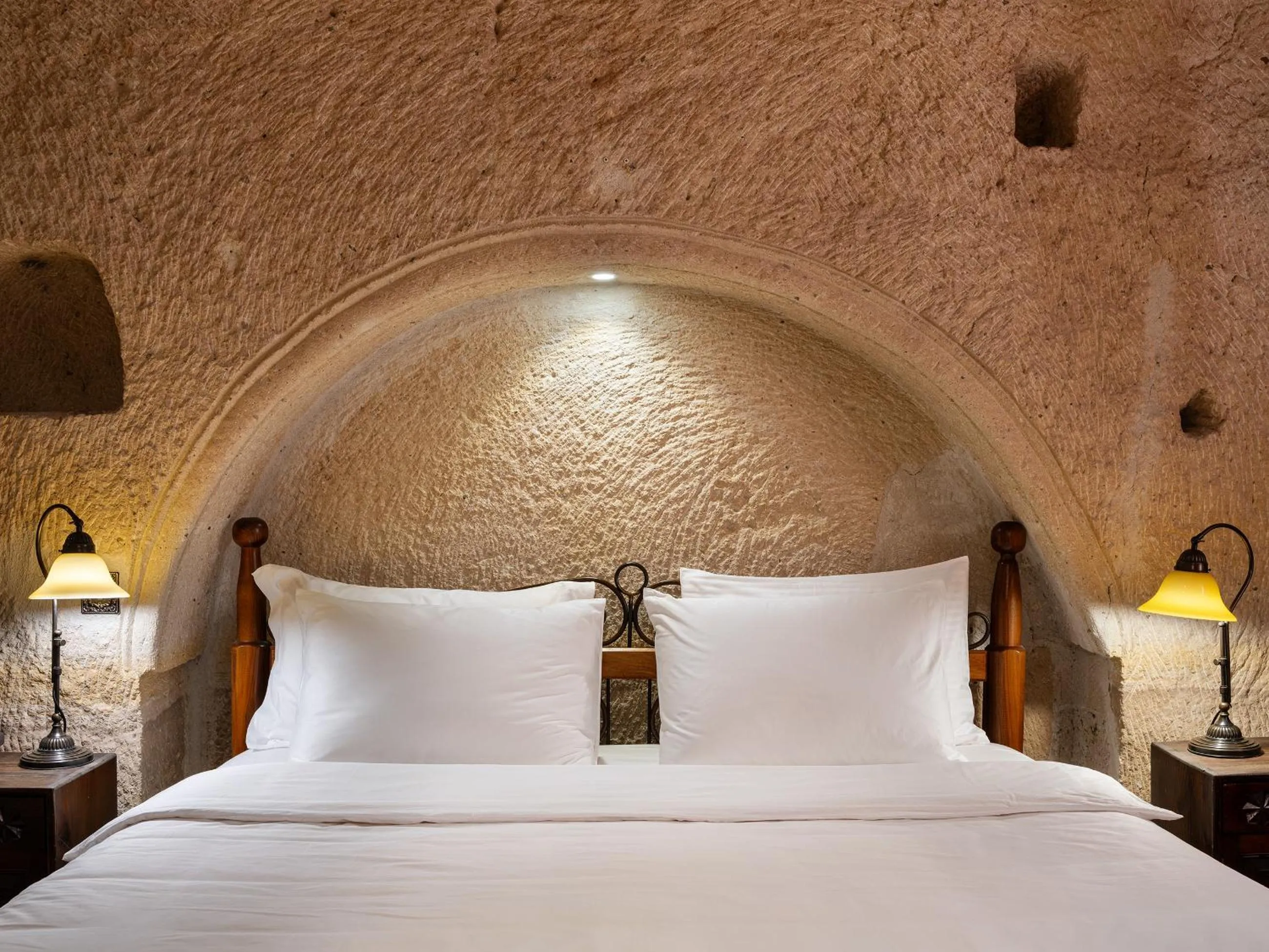 Bed in Kelebek Special Cave Hotel & Spa