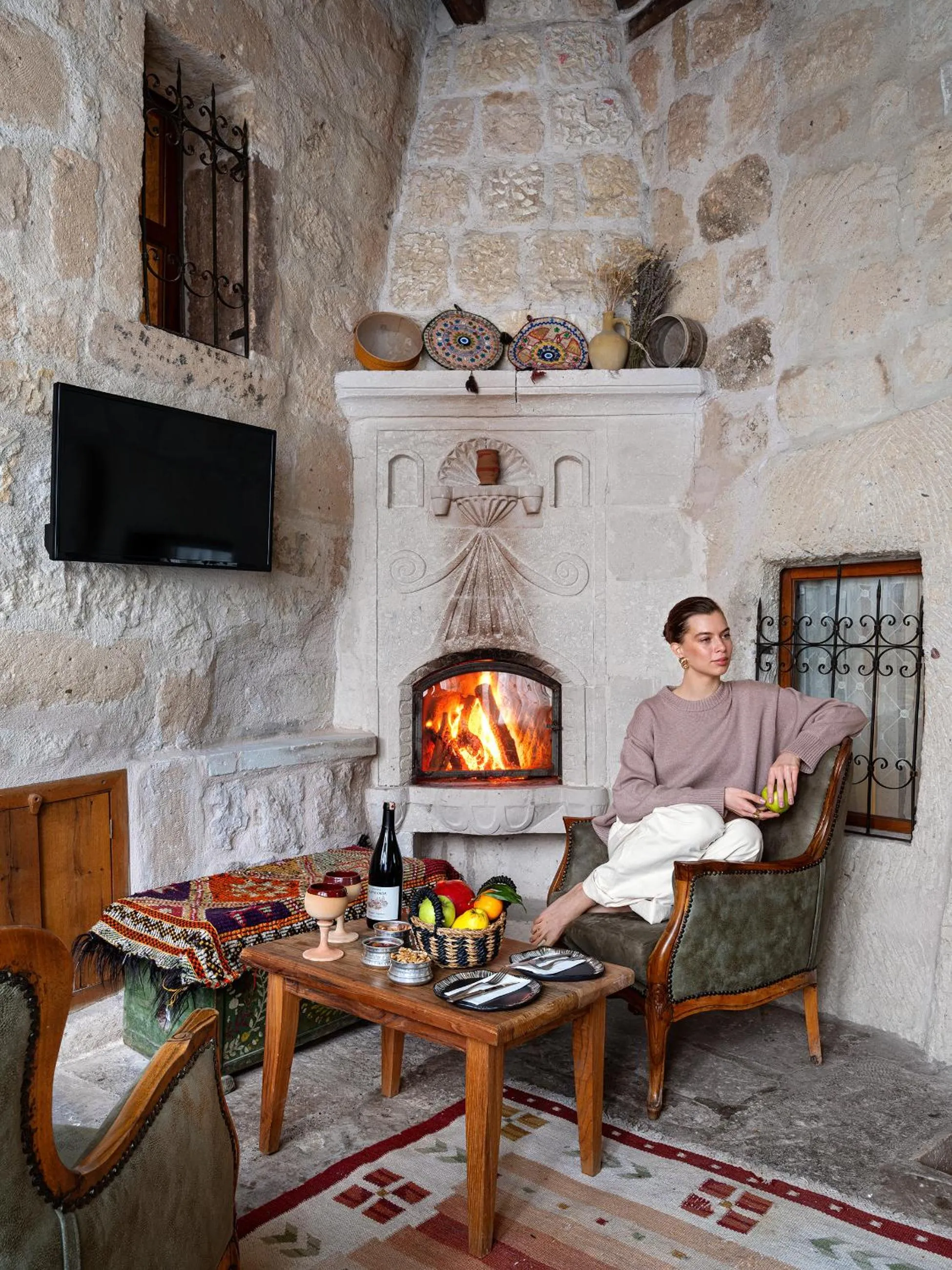 Seating area in Kelebek Special Cave Hotel & Spa