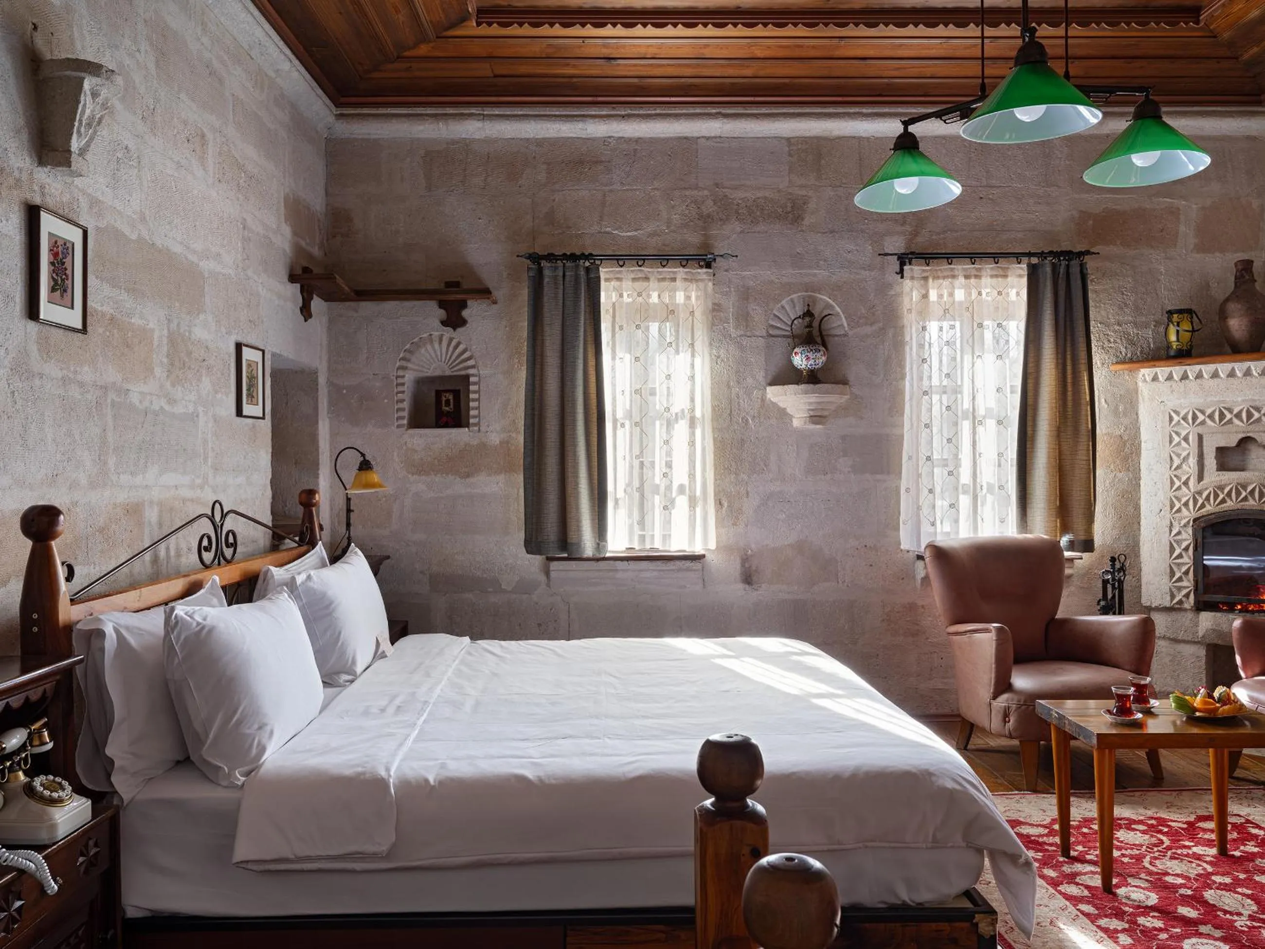 Bed in Kelebek Special Cave Hotel & Spa