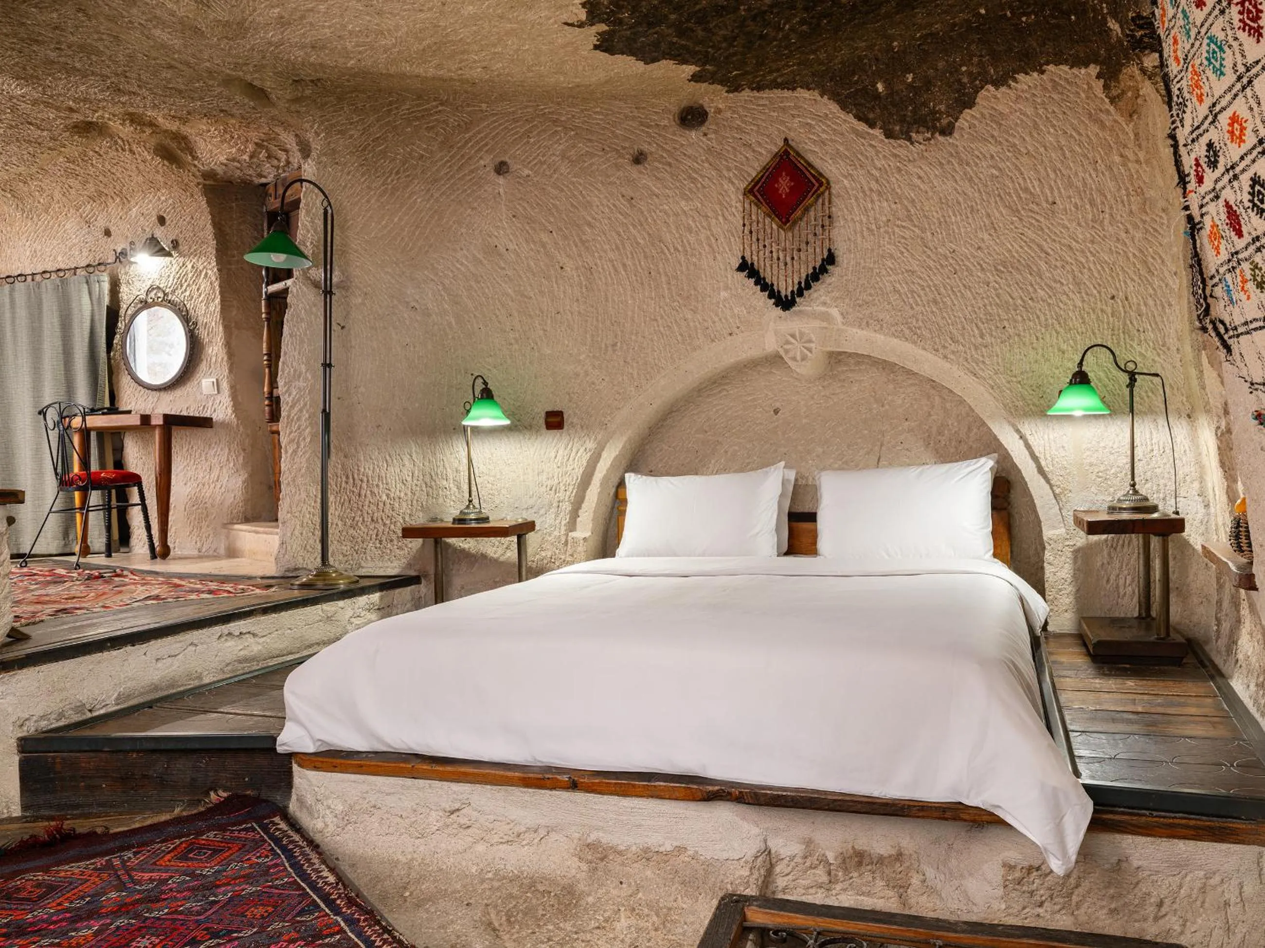 Bed in Kelebek Special Cave Hotel & Spa
