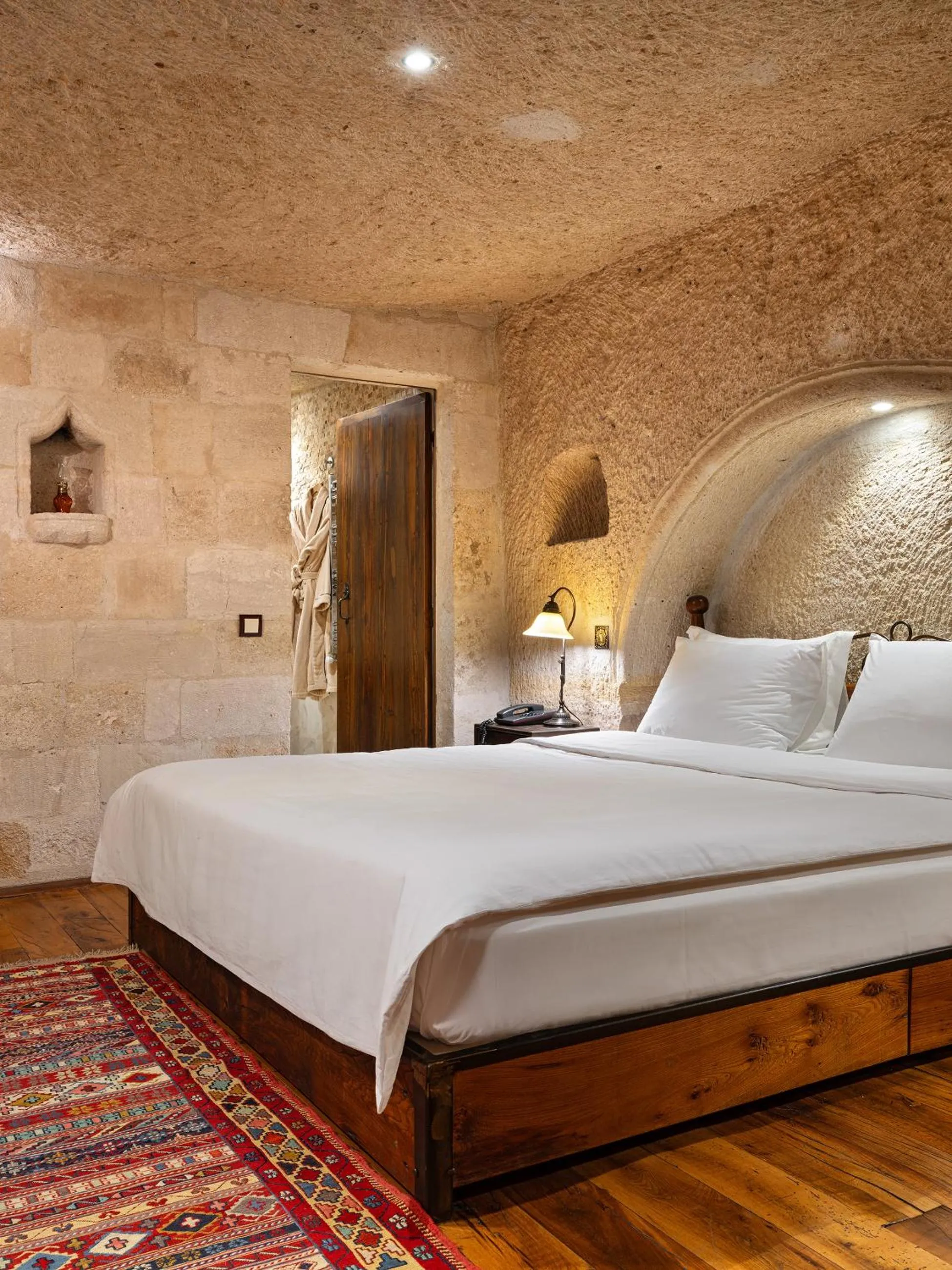 Bed in Kelebek Special Cave Hotel & Spa