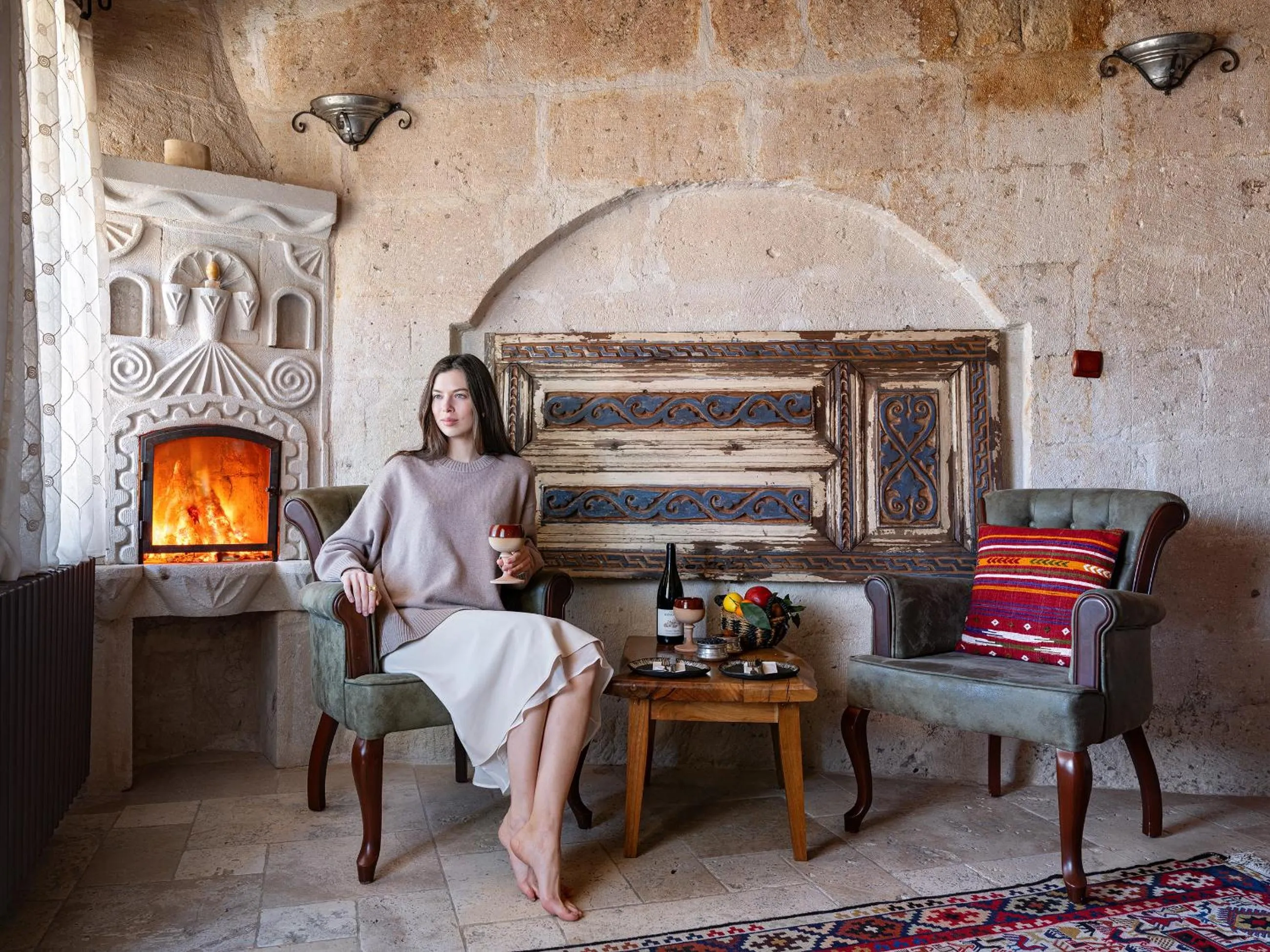 Seating area in Kelebek Special Cave Hotel & Spa