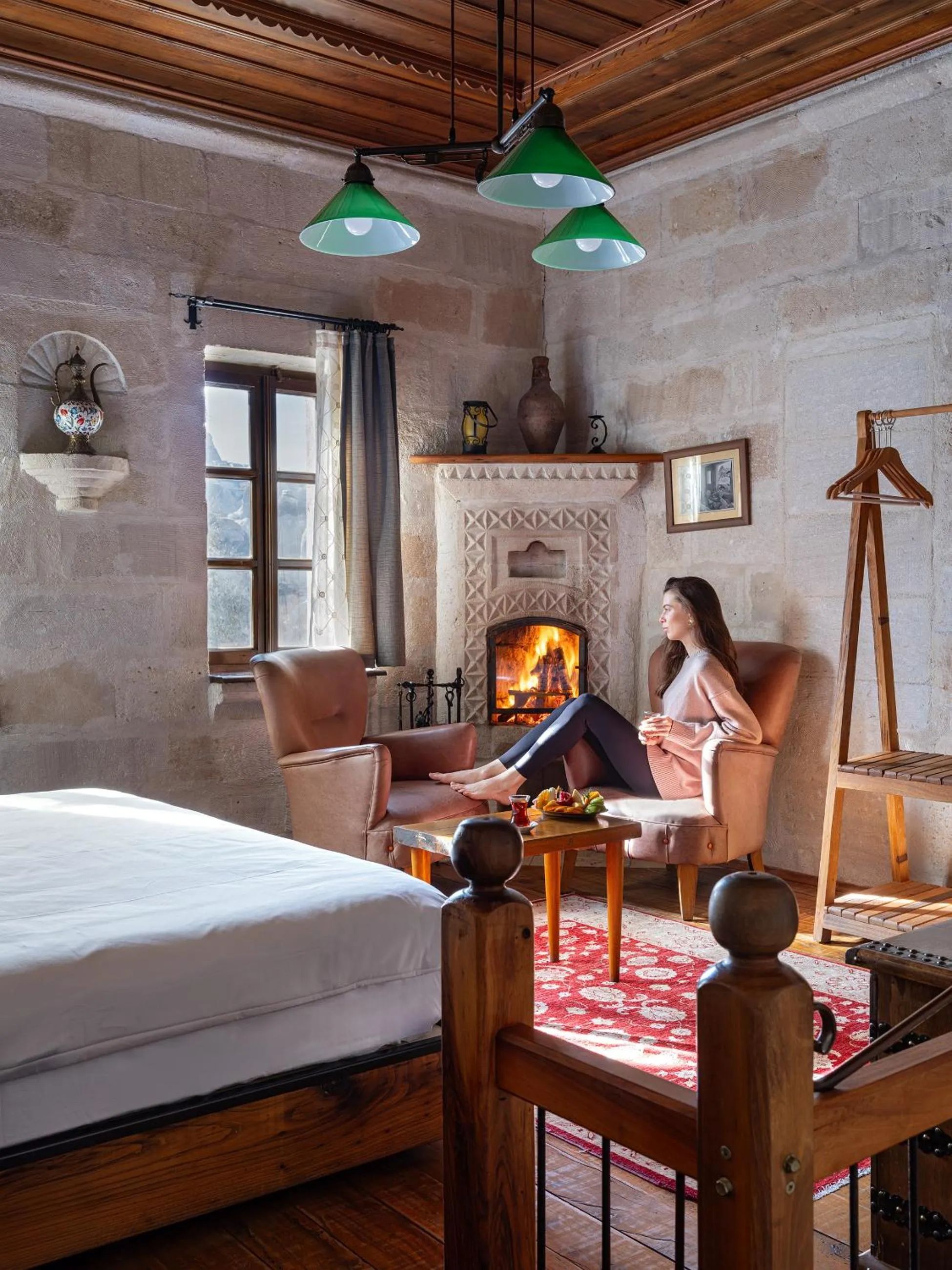 Bed in Kelebek Special Cave Hotel & Spa