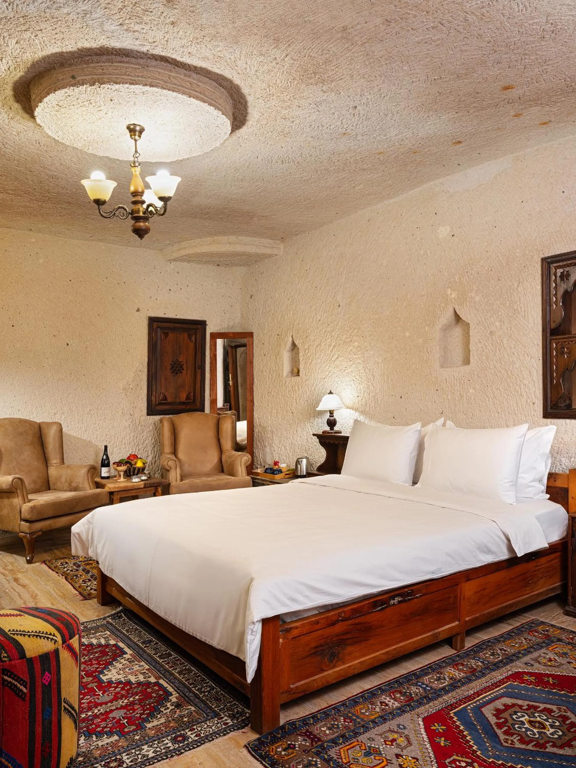 Seating area, Bed in Kelebek Special Cave Hotel & Spa