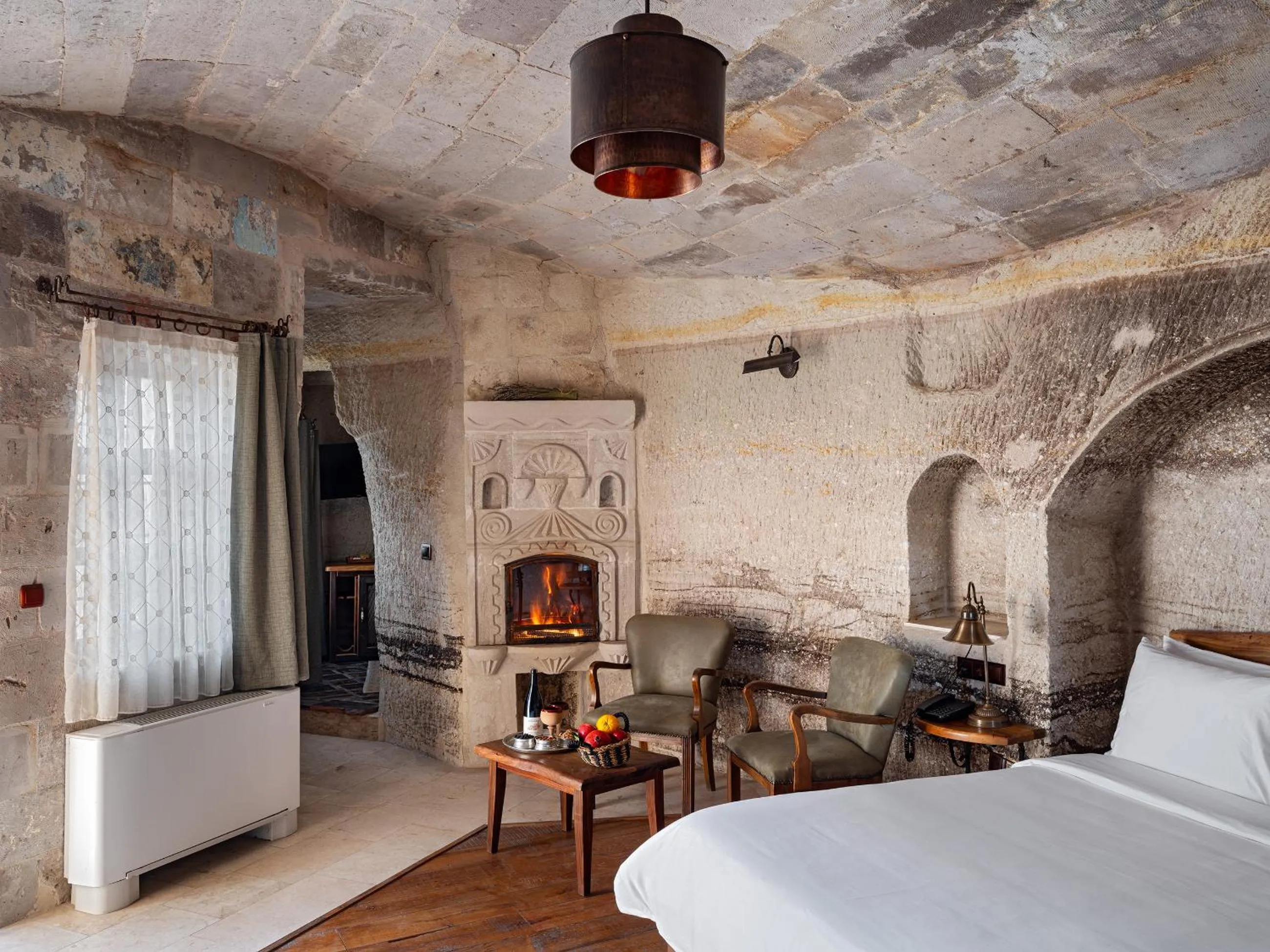 Bed in Kelebek Special Cave Hotel & Spa