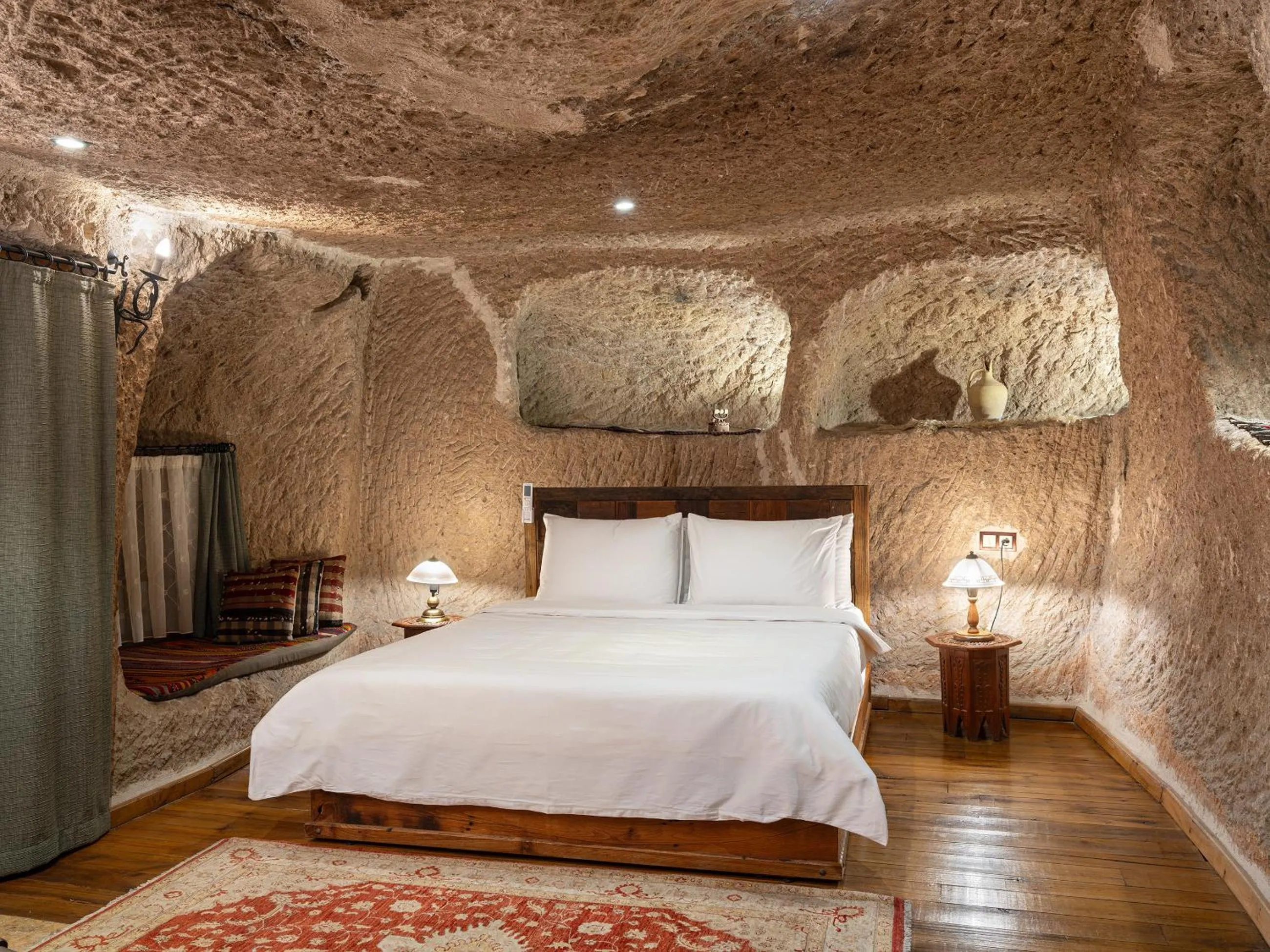 Bed in Kelebek Special Cave Hotel & Spa