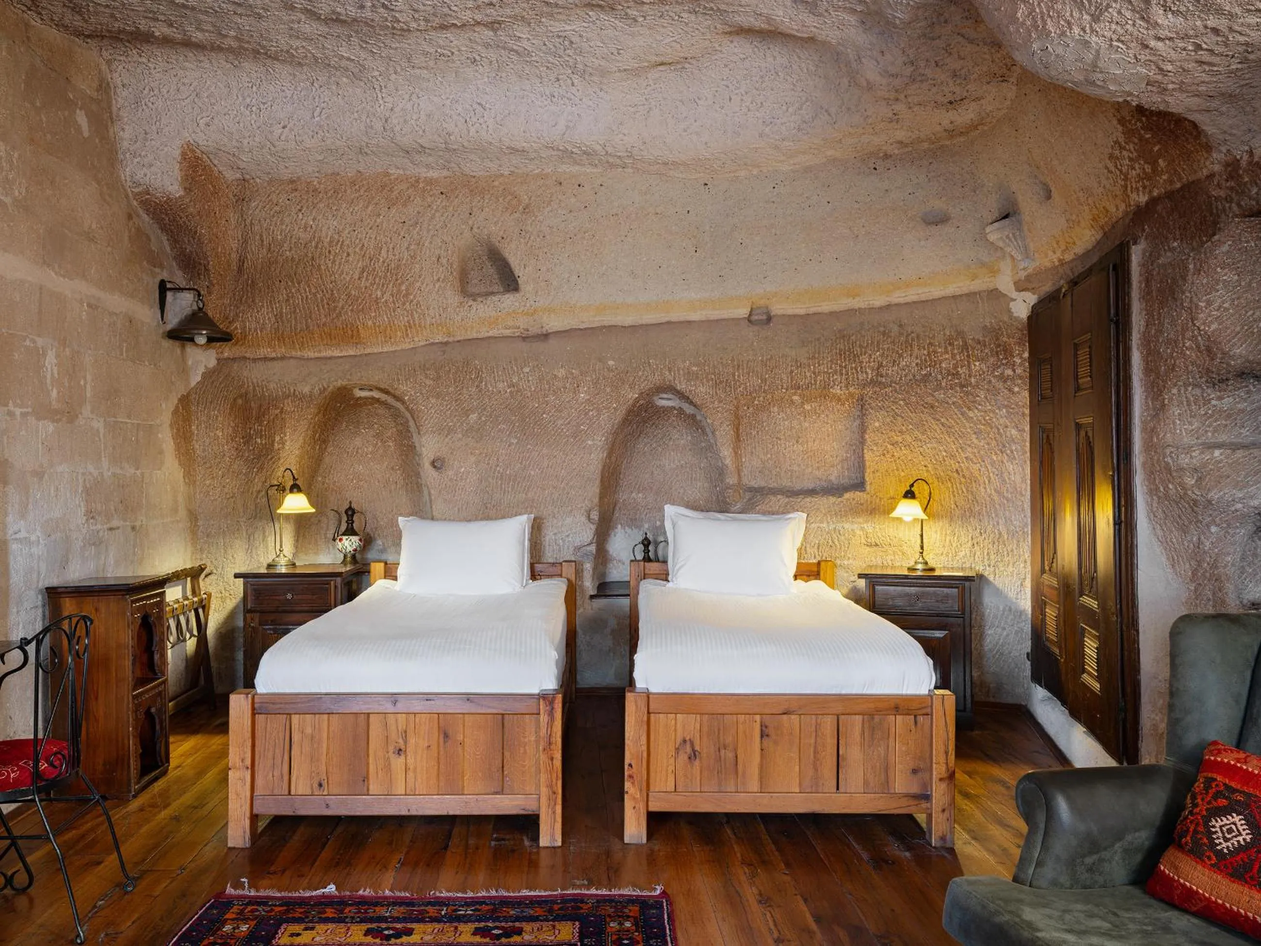 Bed in Kelebek Special Cave Hotel & Spa
