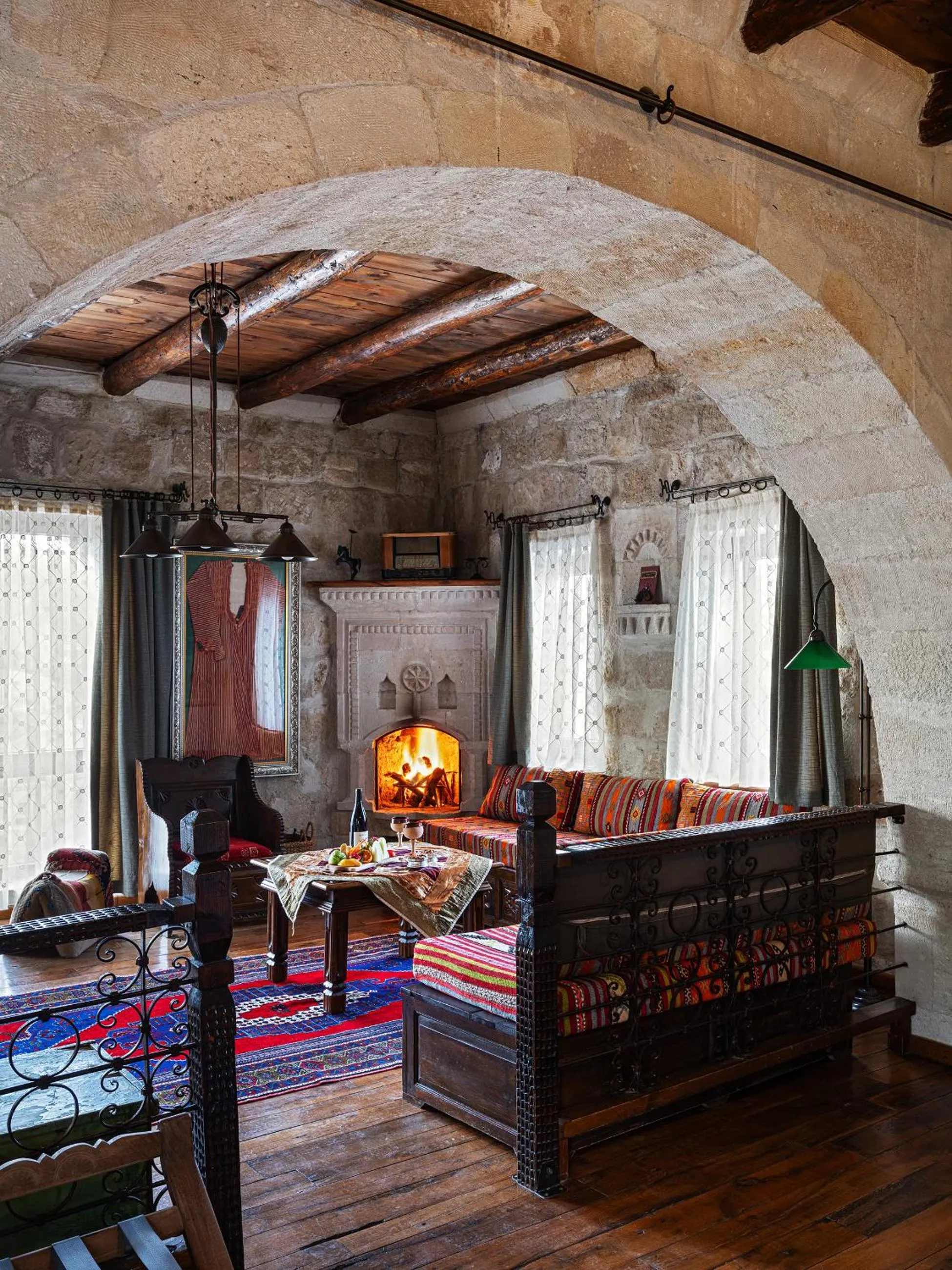 Seating area, Bed in Kelebek Special Cave Hotel & Spa