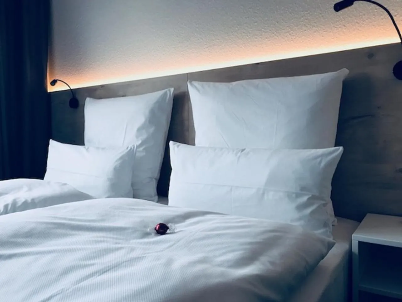 Bed in Hotel an der Burgschänke