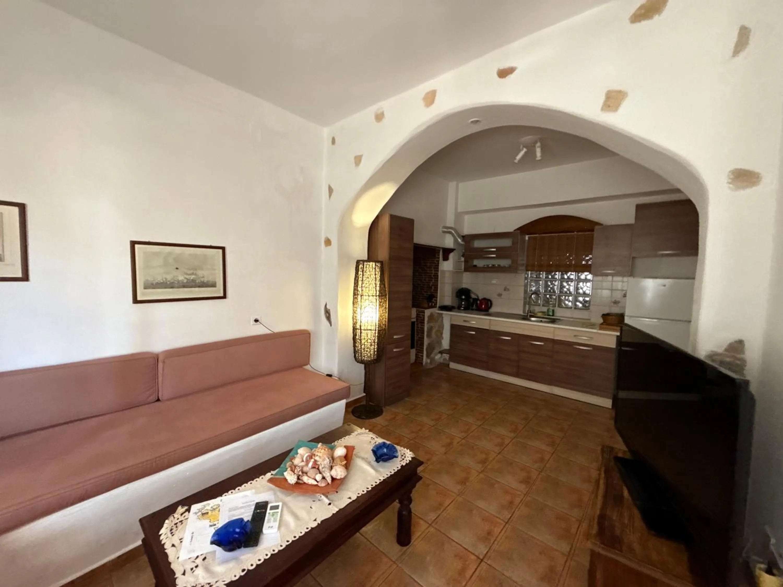 Kitchen or kitchenette in Atlazia Suites