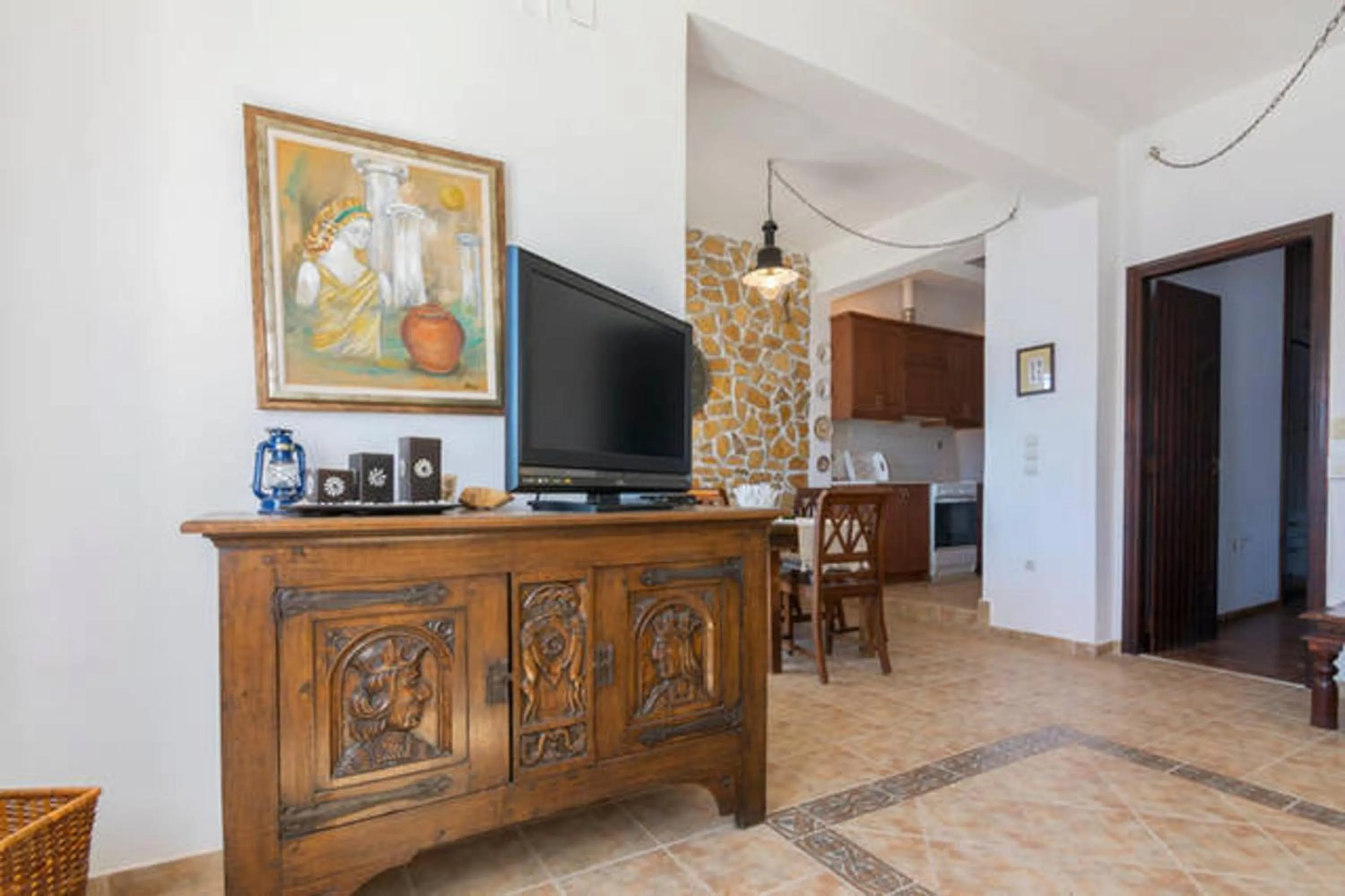 Living room in Atlazia Suites