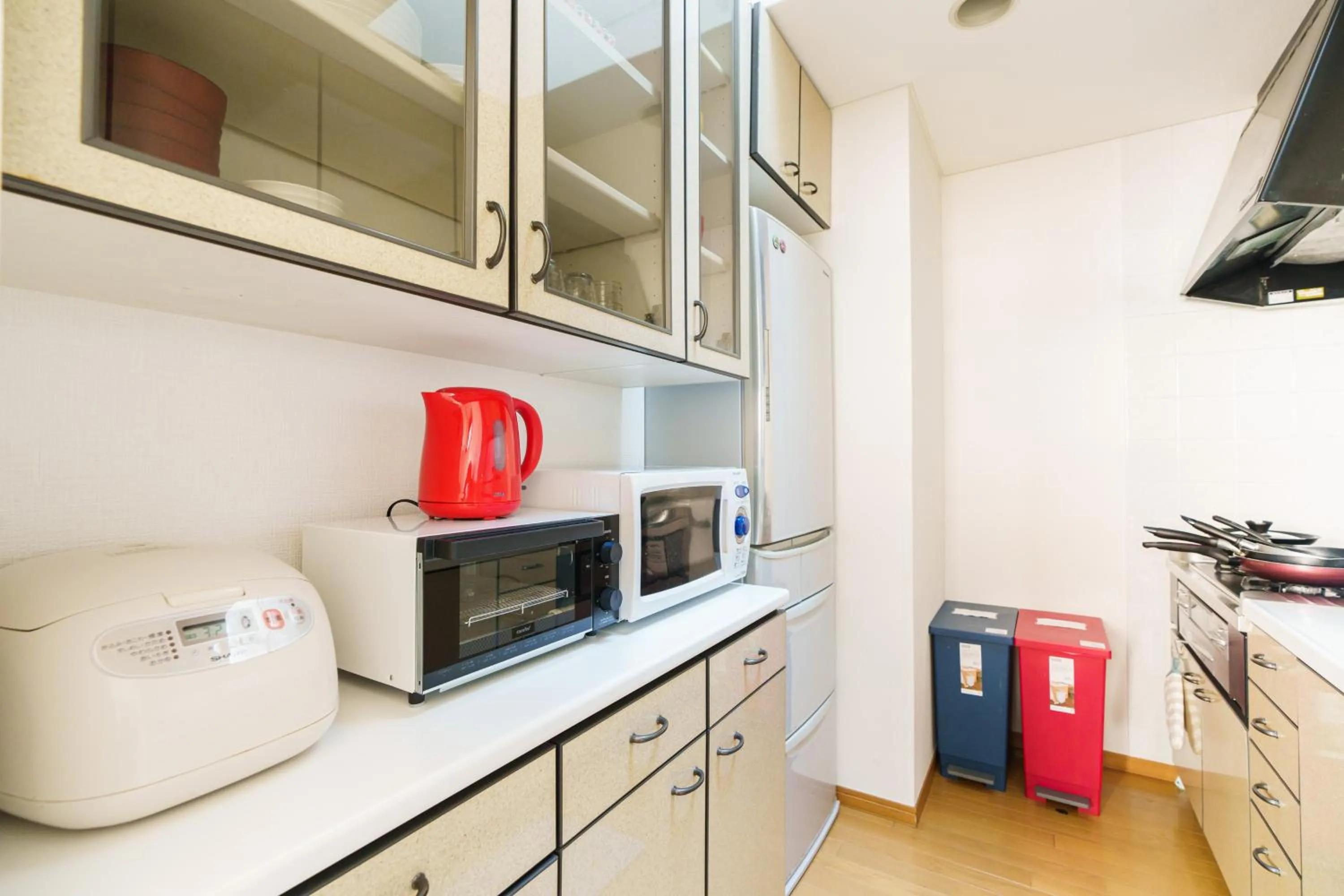 Kitchen or kitchenette in Luxury Guest House in Tokyo Shinjuku