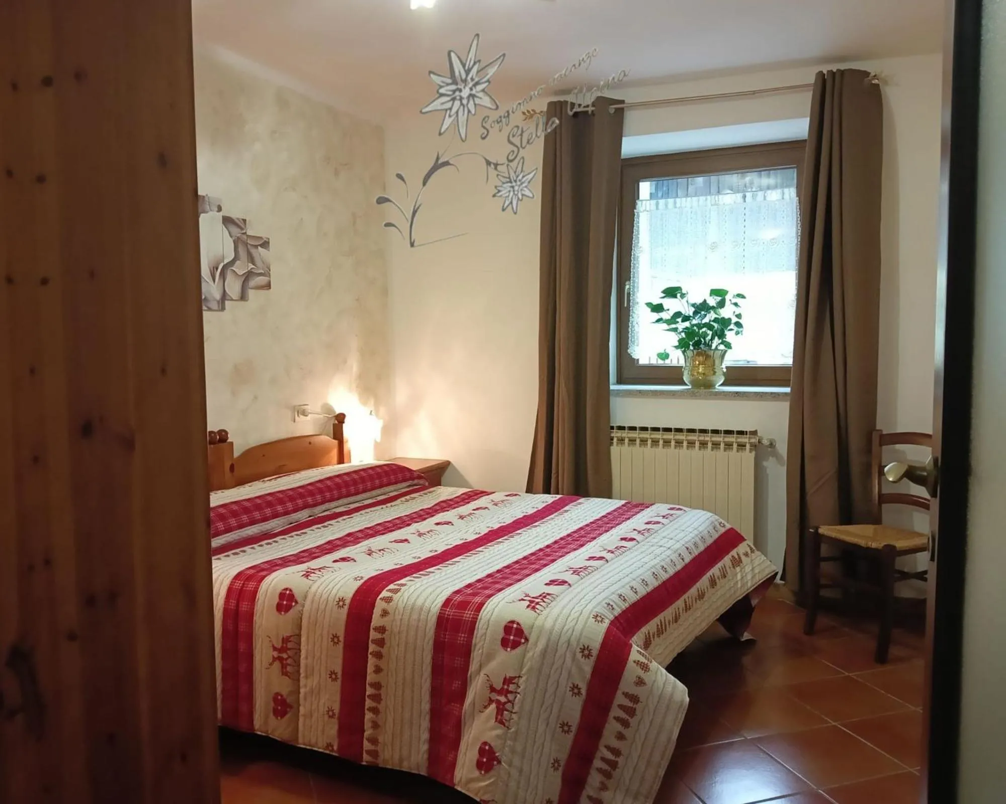 Bedroom, Bed in Soggiorno Vacanze Stella Alpina