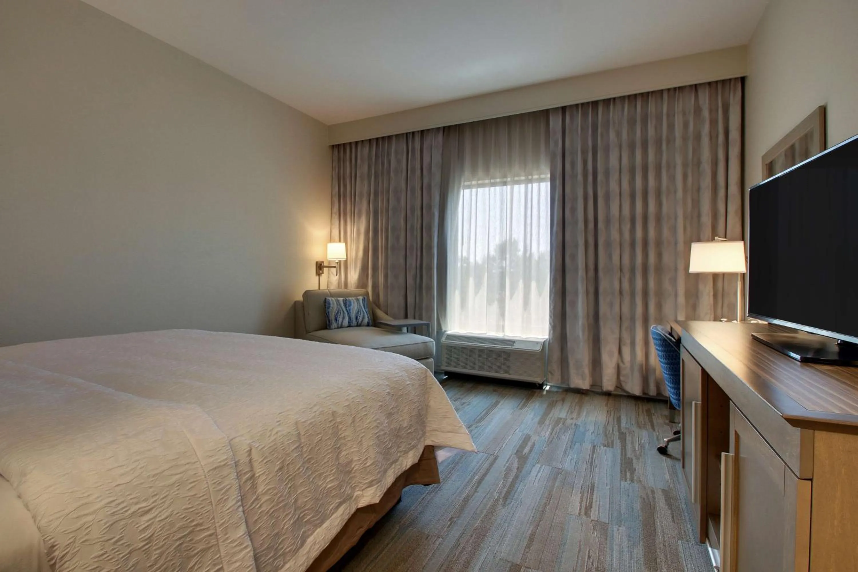 Living room, Bed in Hampton Inn Sneads Ferry Topsail Beach