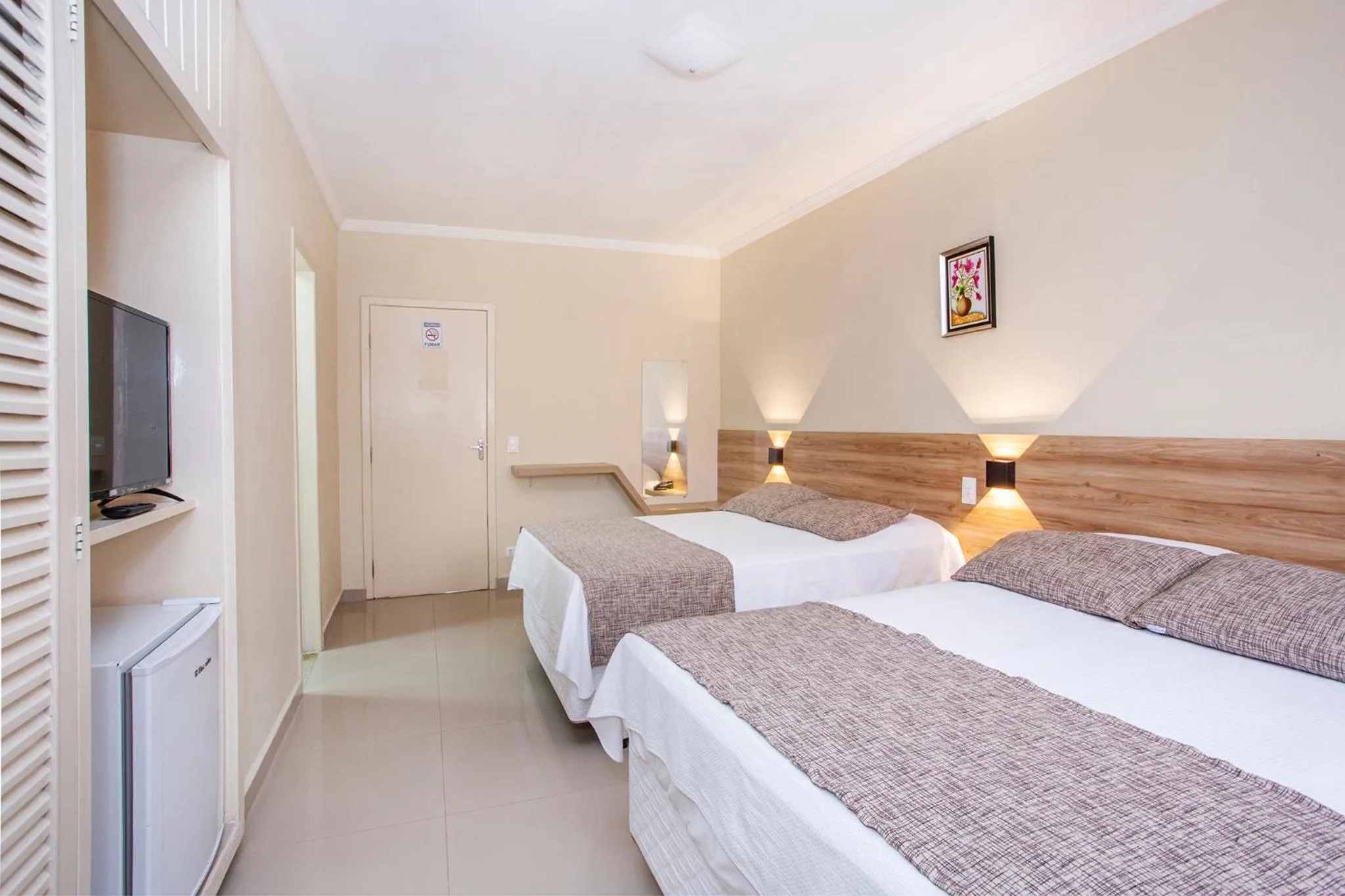 Bed in Hotel Saveiros