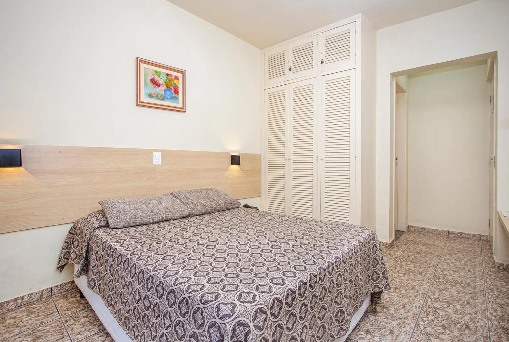 Bed in Hotel Saveiros