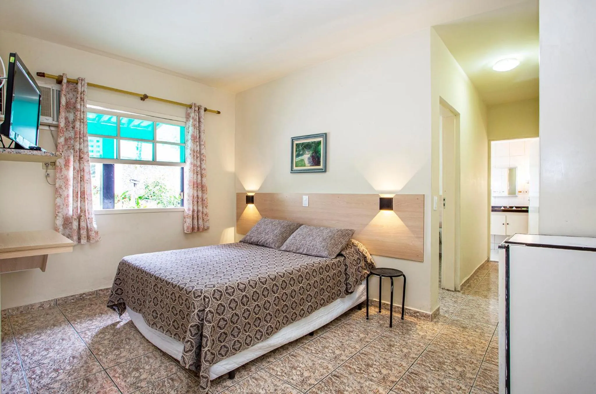 Bed in Hotel Saveiros