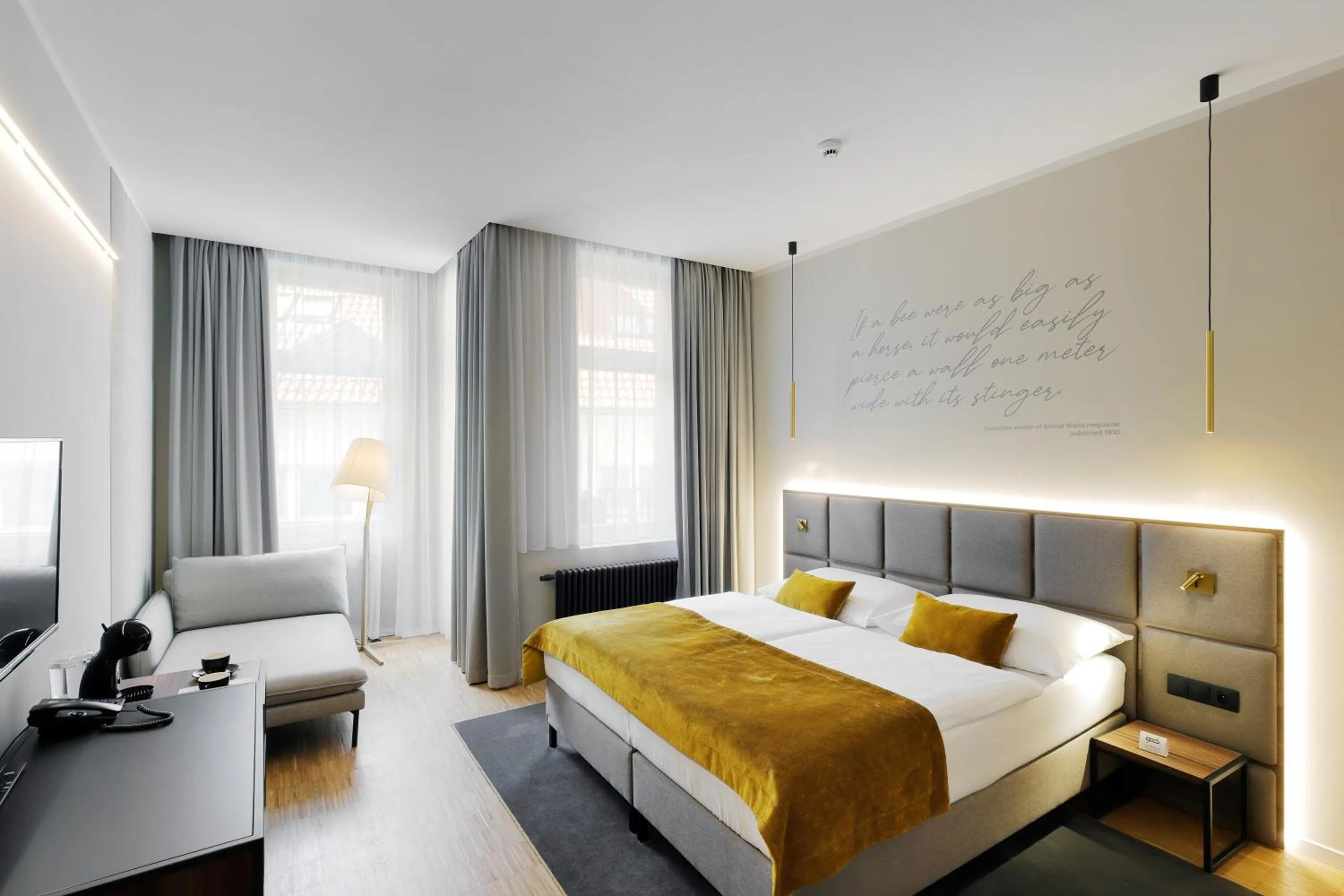 Bedroom, Bed in Hotel Prokop Square