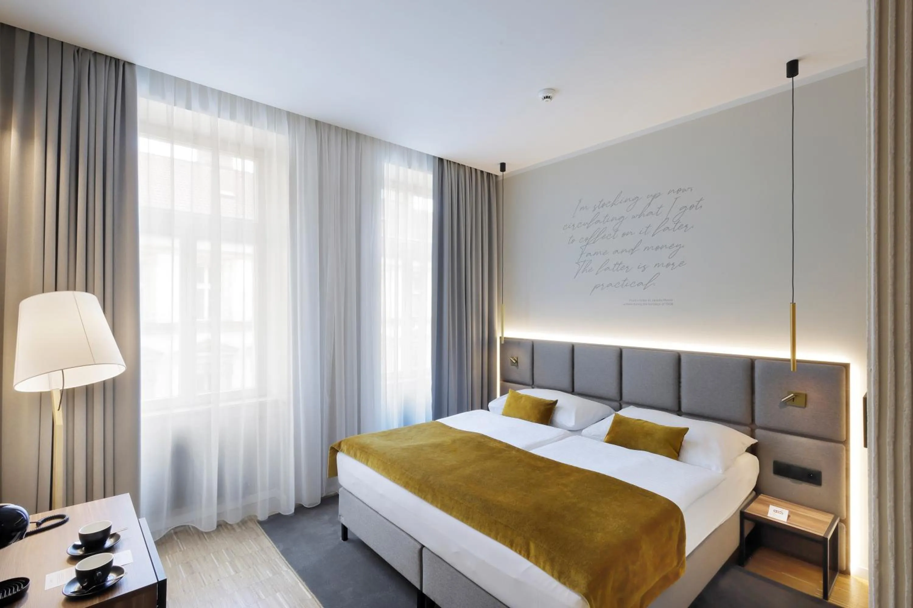 Bedroom, Bed in Hotel Prokop Square