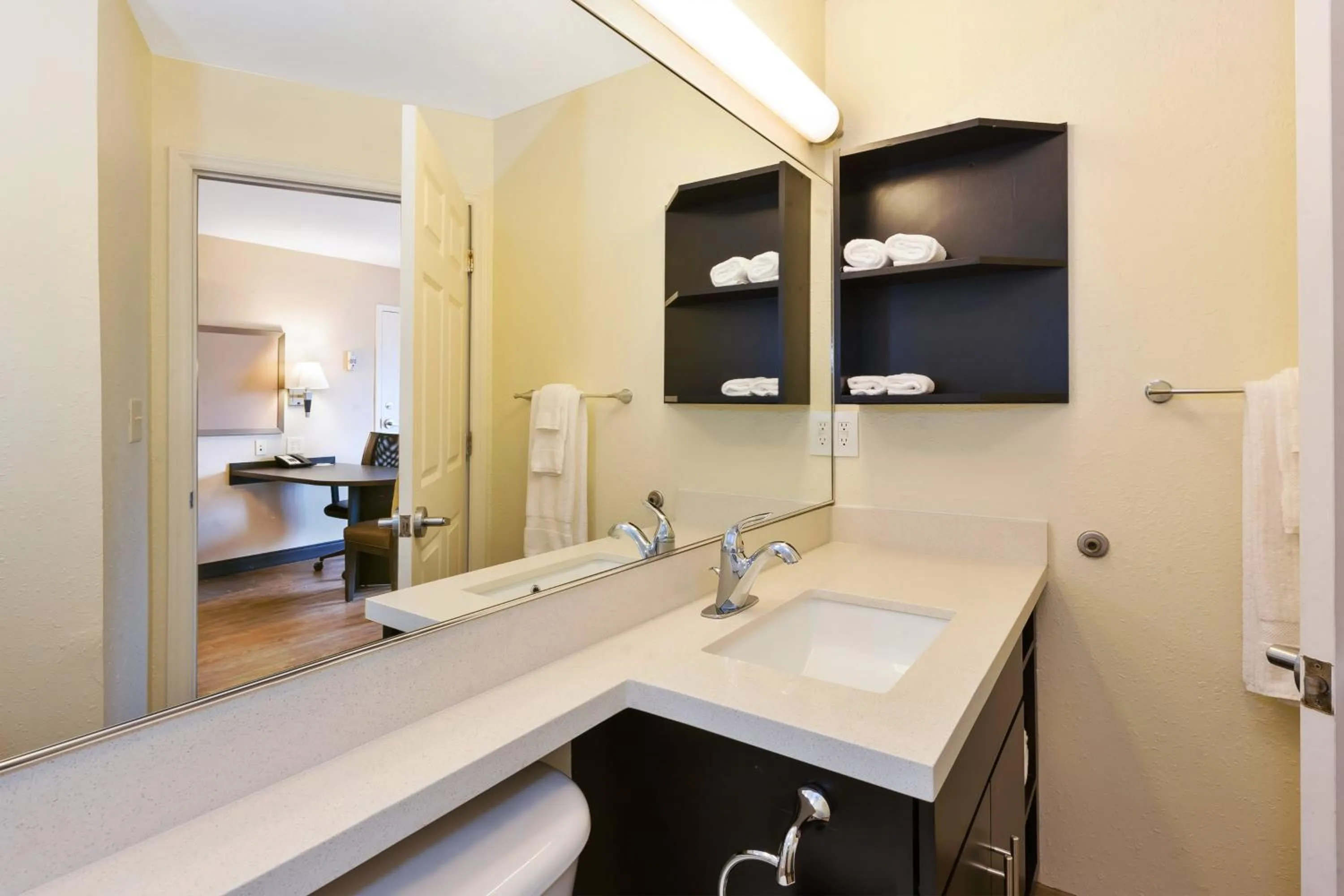 Bathroom in Candlewood Suites Rocky Mount by IHG