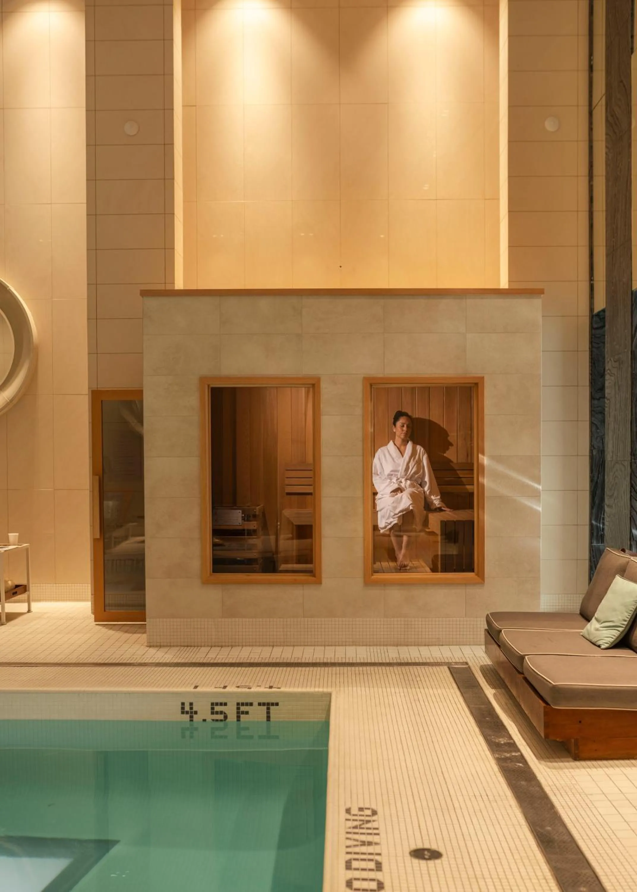 Sauna in Rosewood Hotel Georgia